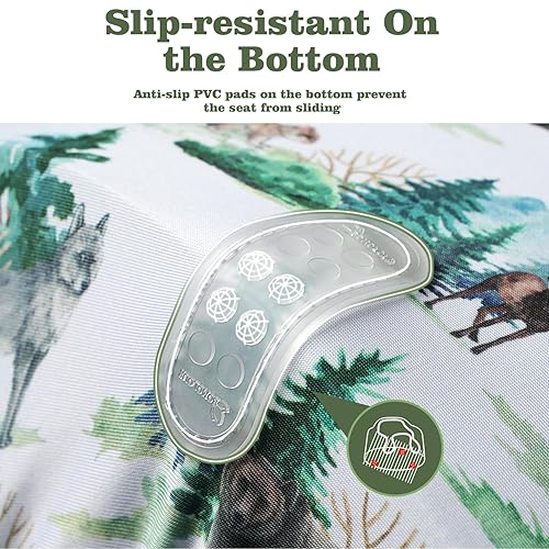 Miniatura 4 de BOMOLOUR Funda de asiento compatible con asiento Bumbo y asiento Nuby, funda de asiento de piso de bebé para niños y niñas, funda de asiento