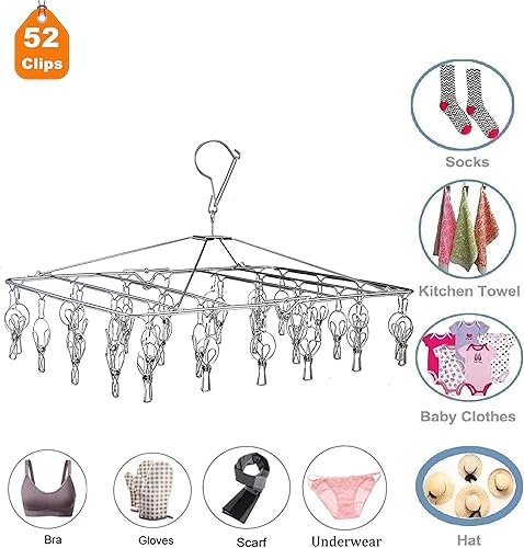 Miniatura 10 de Percha para ropa  Percheros plegables y retráctiles  Estante de secado de ropa montado en la pared  Organizador de almacenamiento para el hogar,