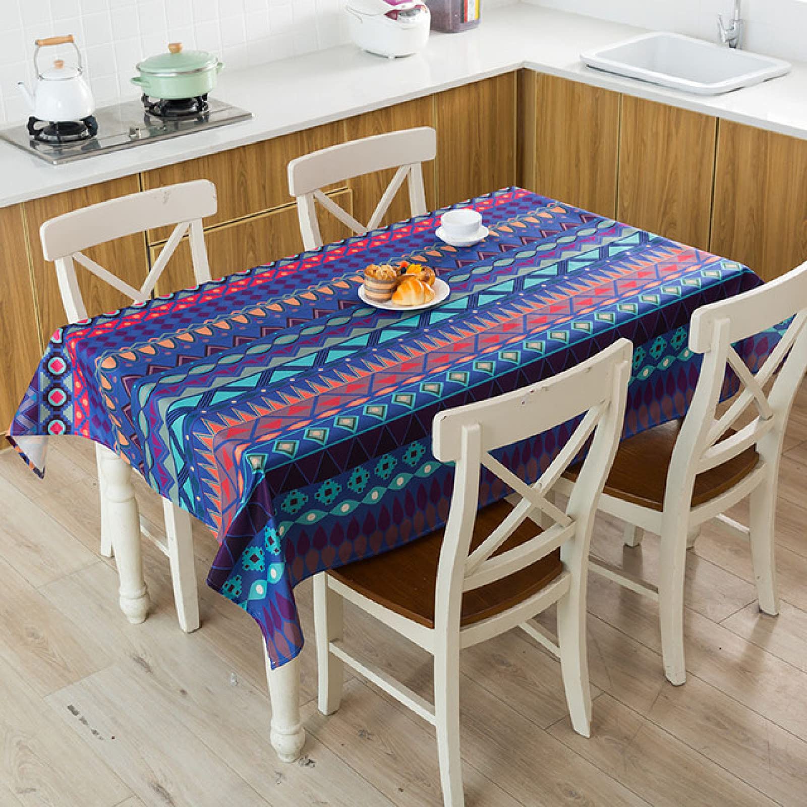 ABAKUHAUS Oriente Tovaglia, Antique Boho Motif, Rettangolare