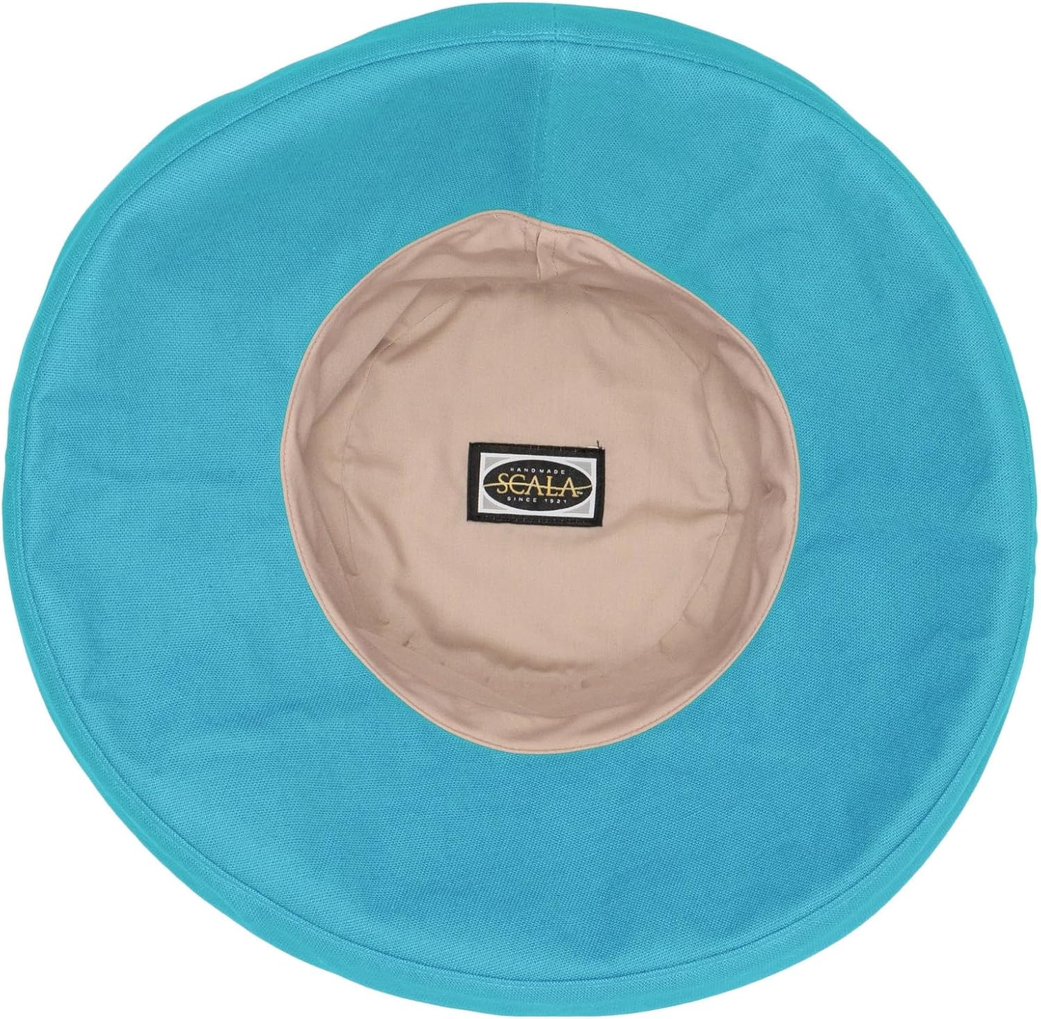 Scala Women's Cotton Hat with Inner Drawstring and UPF 50+ Rating - 3 Inch Brim (One Size, Lagoon) - Image 2