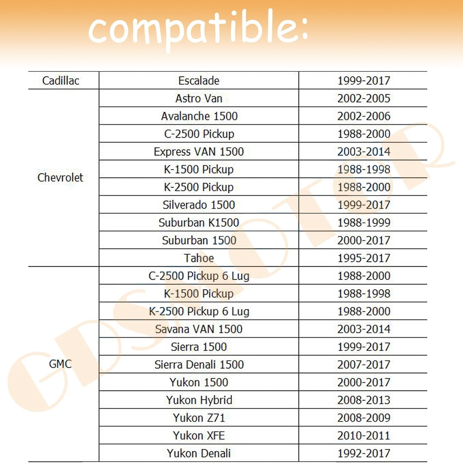 2 Thickness Chevy 6 Lug Wheel Spacers Adapters 6x5 5 Fits Silverado 1500 Tahoe Suburban 14x1 5 Studs Black 50mm 4pc Lug Nuts Amazon Canada