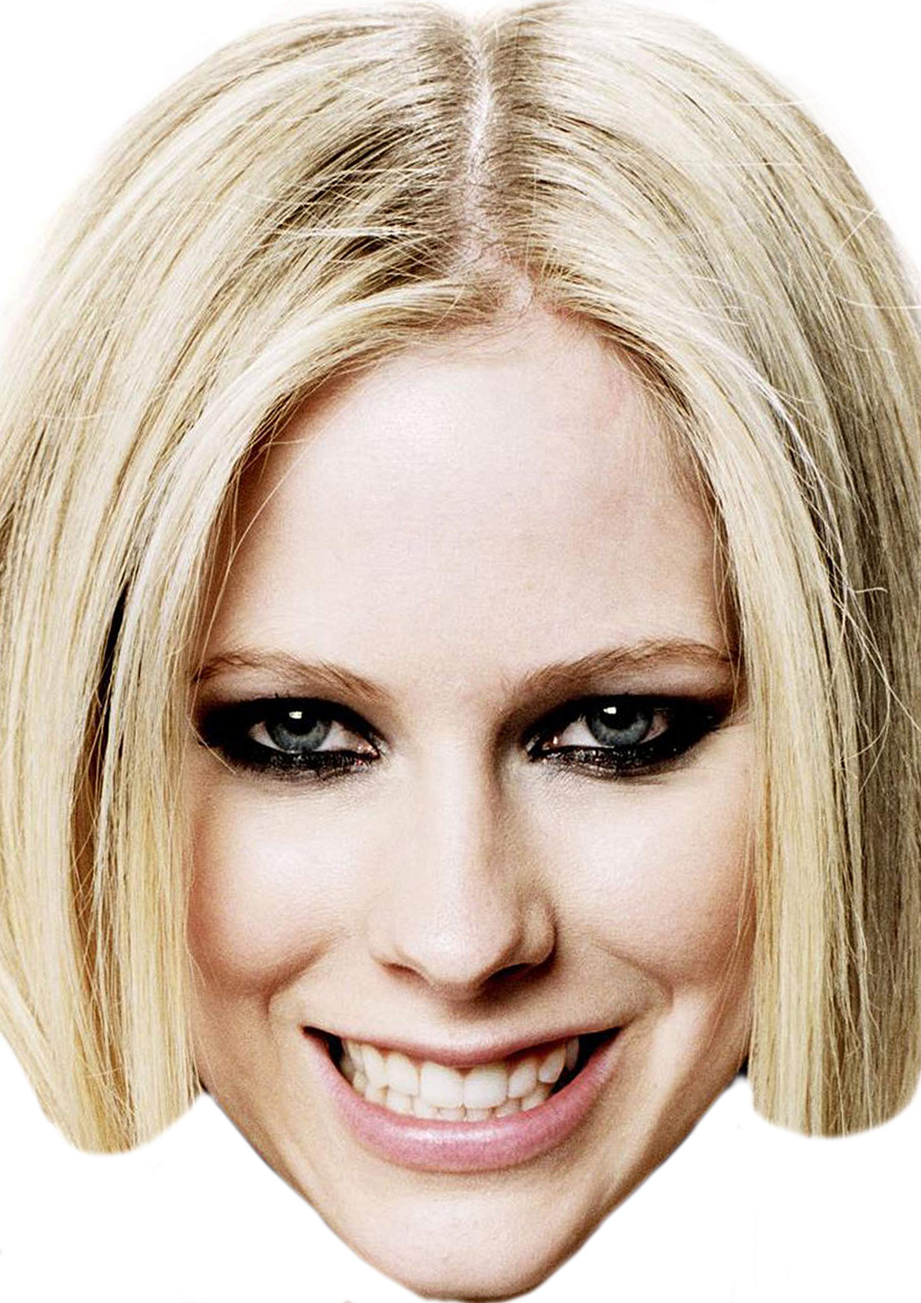 FoxyPrinting Avril Lavigne Celebrity Cardboard Party Face Mask Fancy Dress