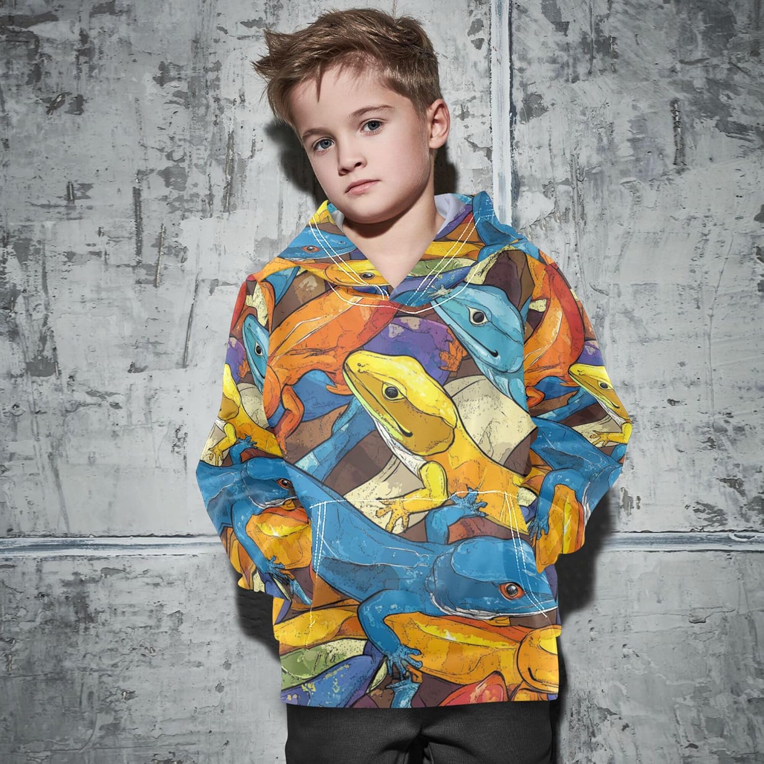 Hoodies for Boys Girls, Pullover Hooded Toddler Sweatshirt 4-10 Years - Image 3