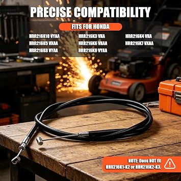17910-VL0-B00 Walk-Behind Lawn Mower Throttle Cable for Honda HRR216