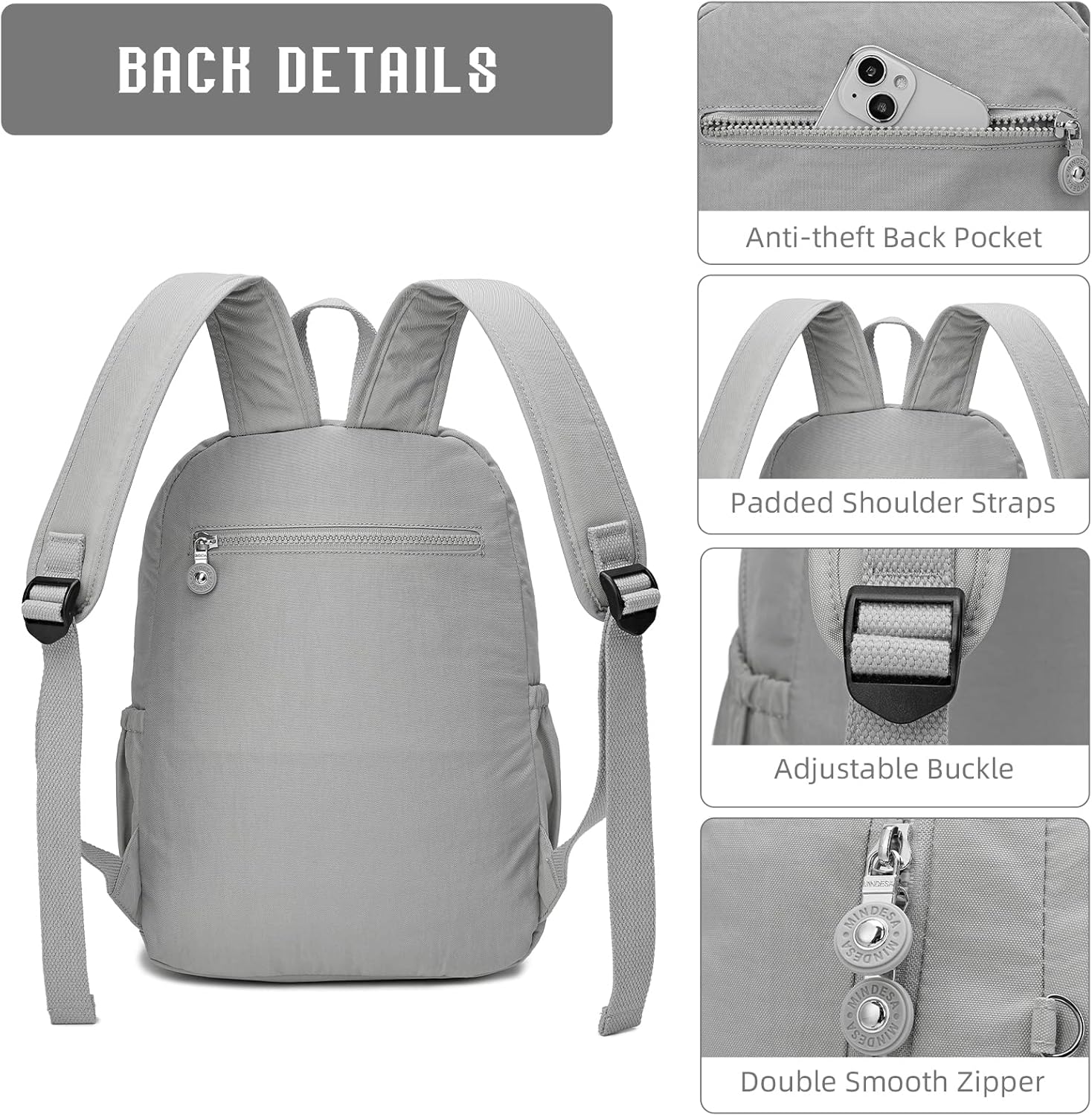 Hiking Waterproof 13" Laptop Backpack Purse for Women and Men,Travel Backpack - Image 3
