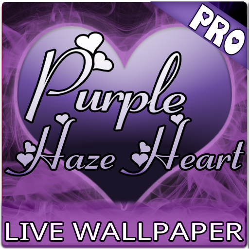 Purple Haze Hearts Live Wallpaper