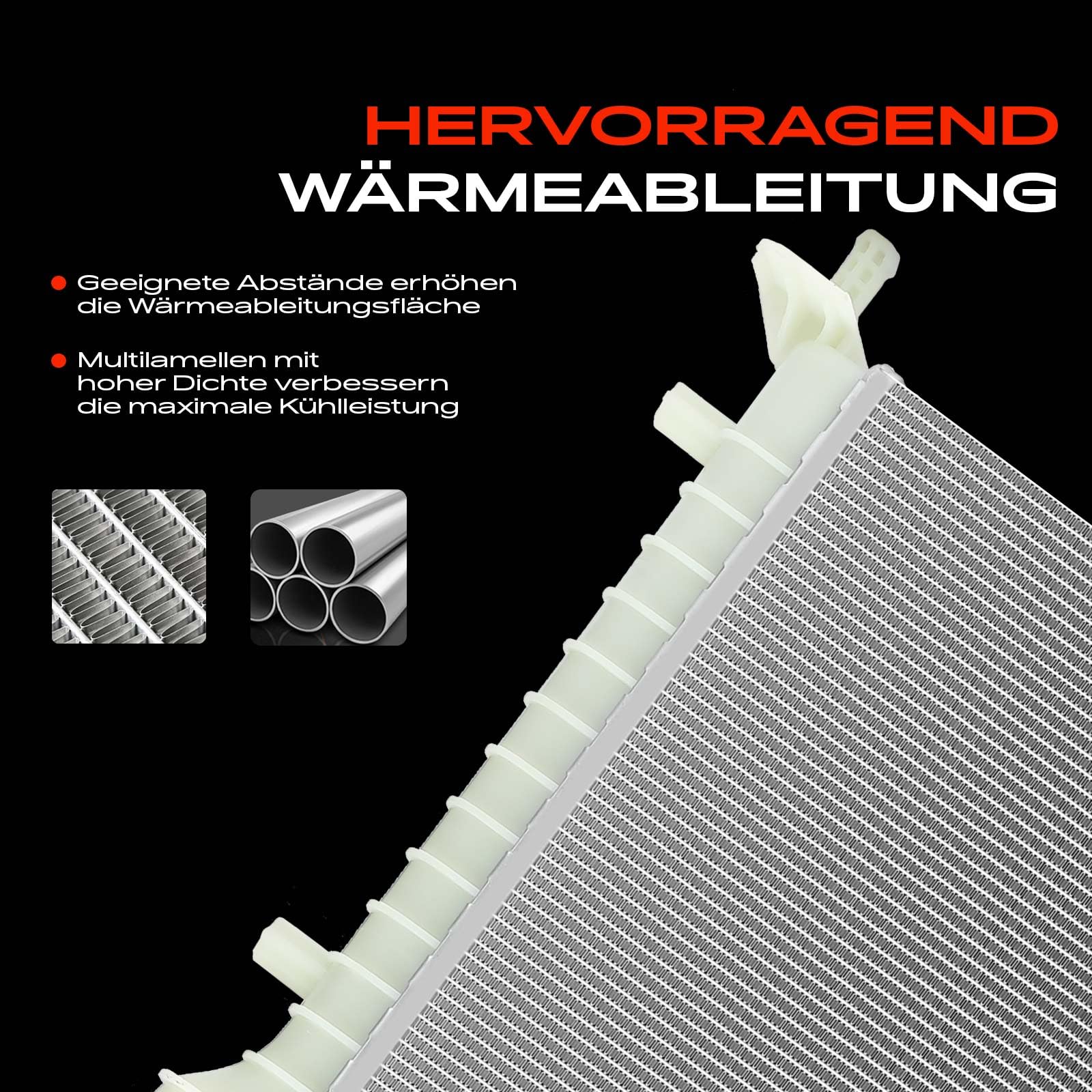 Frankberg Radiatore scambiatore di calore dell'acqua scambiatore di | Compatibile con: Punto Box/Hatchback 188, Punto 188
