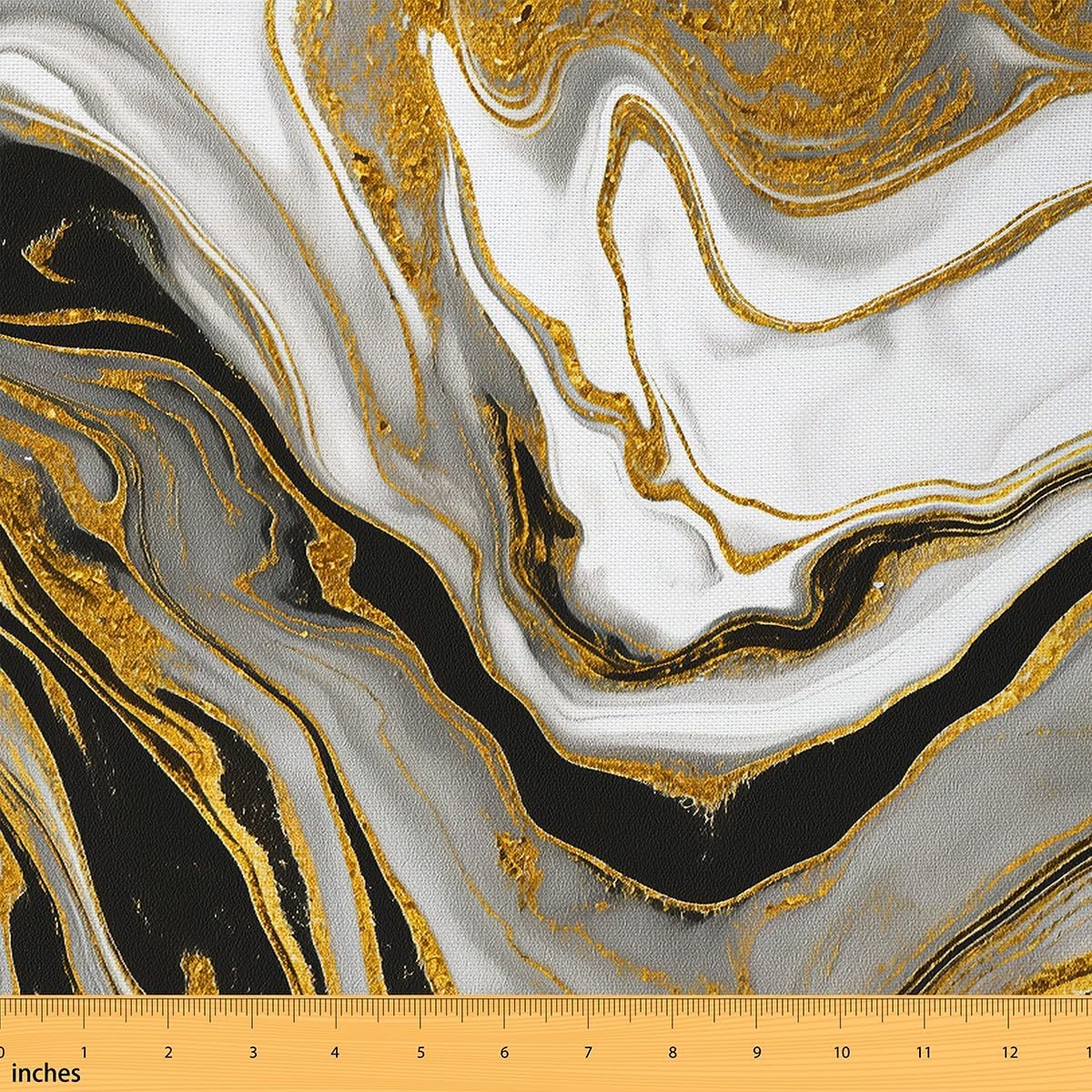 Erosebridal Marbling Fabric by The Yard, Fluid Watercolor Art Upholstery Fabric, Marble Pattern Craft Patchwork Indoor Outdoor Fabric, Gradient Stone Kids Boys Decorative Fabric, Pink Gold, 3 Yards