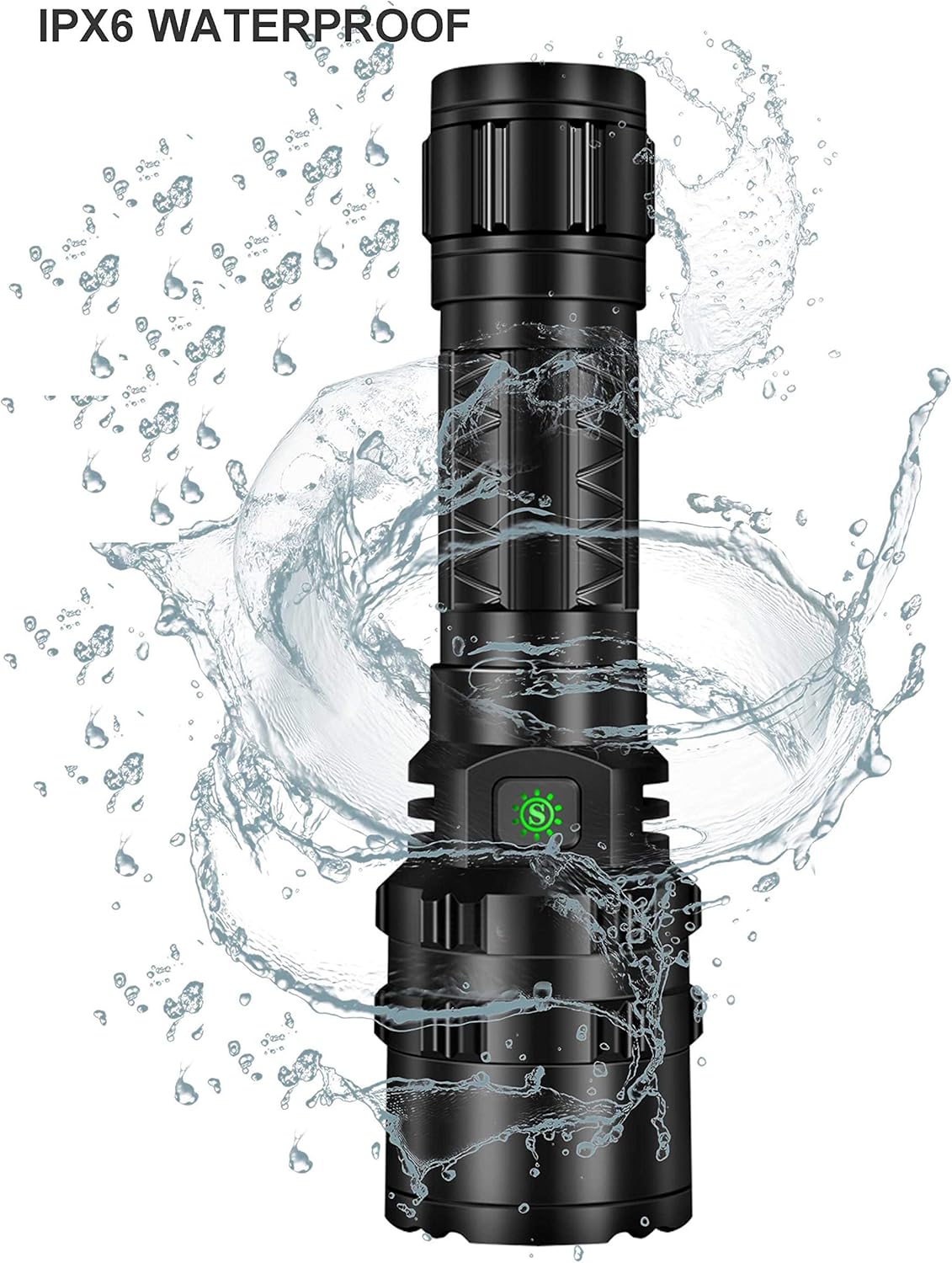 Rechargeable Flashlight MINCHEN Waterproof Tactical Image