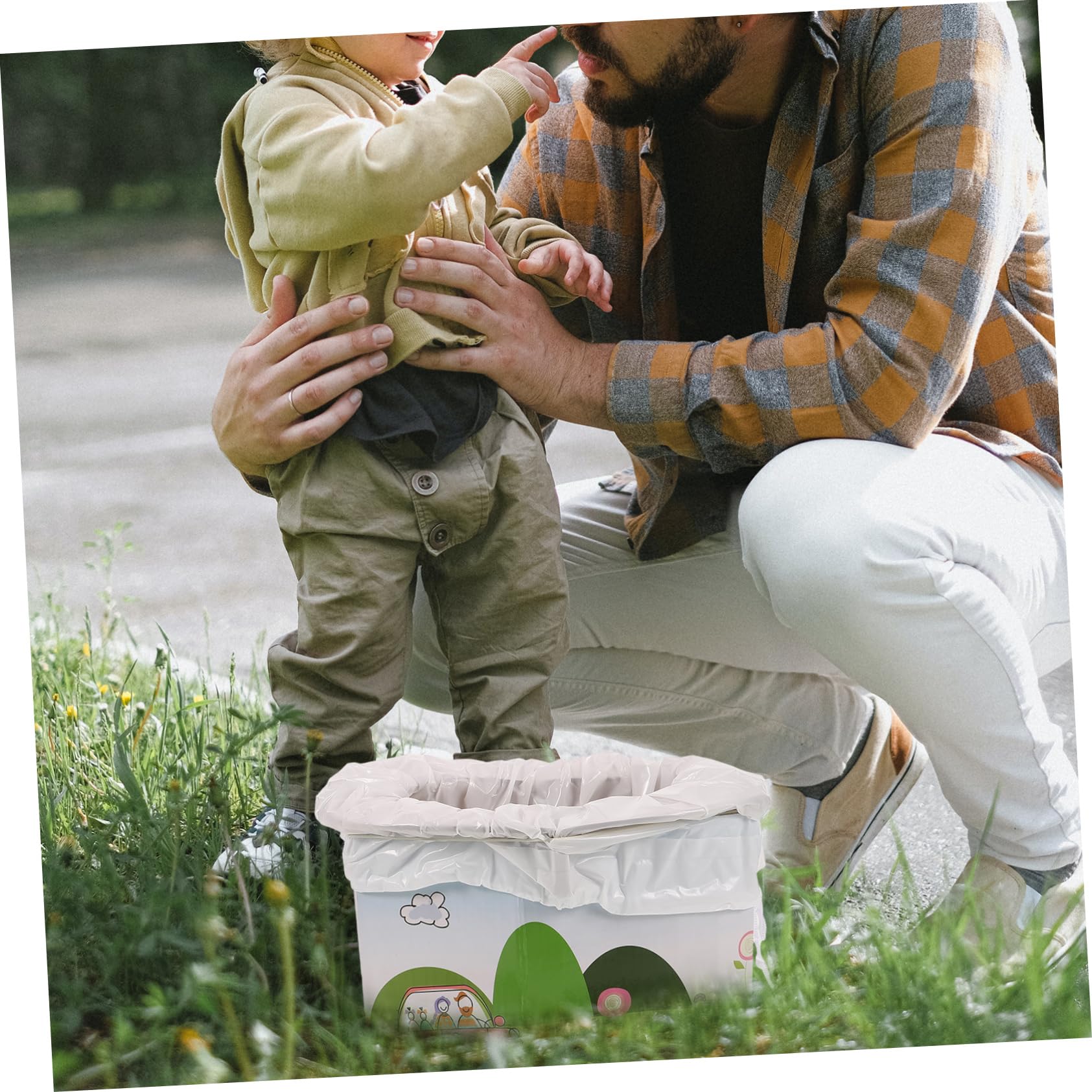 OUNONA 1Set Portable Foldable Toilet for Travel Friendly Compact Design for Outdoor Camping Car Trips and Emergency Use and for Convenient Travel