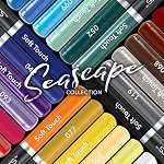 Castle Arts Themed 24 Colored Pencil Set in Tin Box, perfect colors for Seascapes. Featuring quality, smooth colored cores, superior blending & layering performance achieving great results