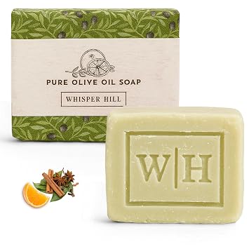 WHISPER HILL Vermont Winter Spice Olive Oil Soap Cinnamon, Clove & Orange Handcrafted in Vermont Since 1997