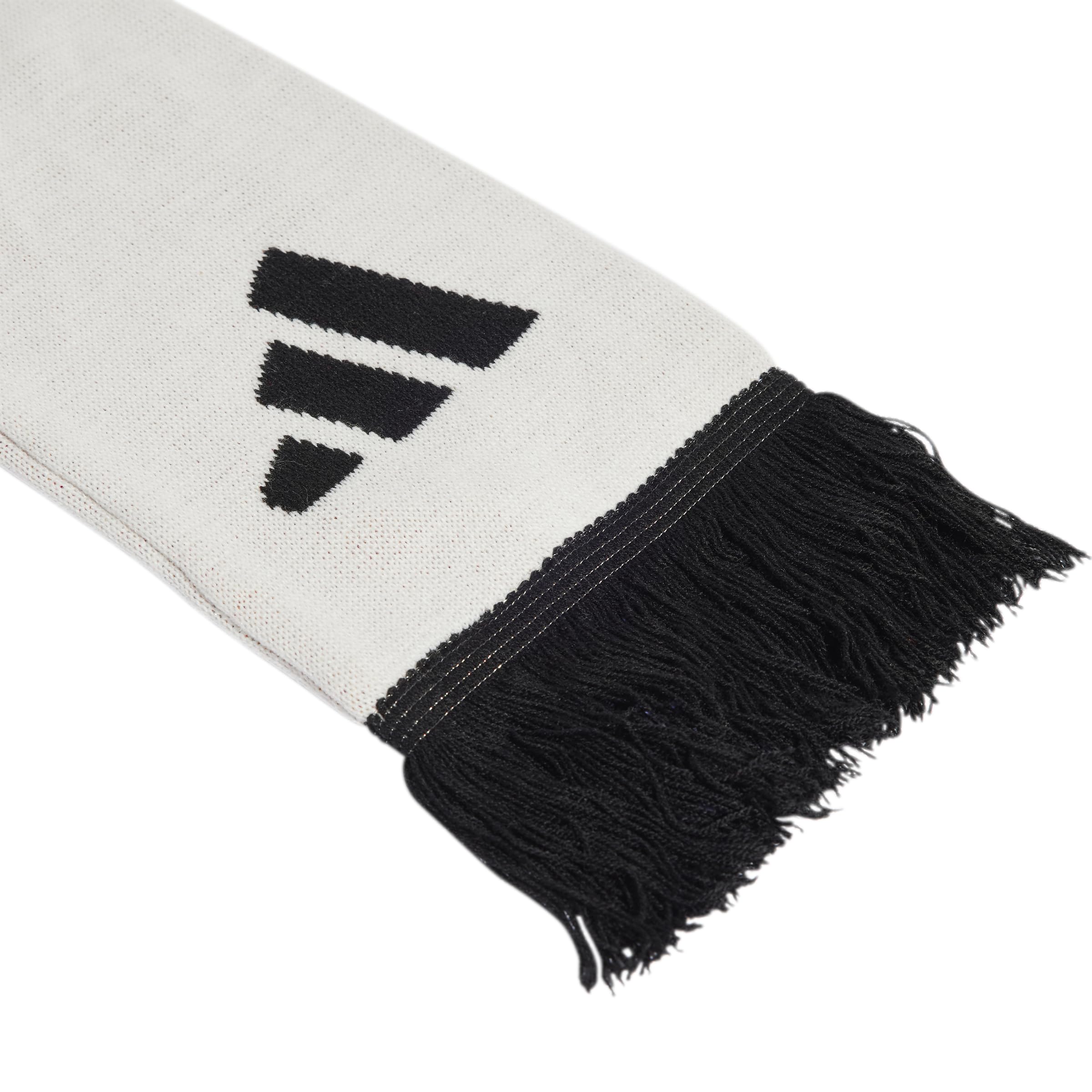 adidas Sciarpa Germania unisex, bianco/nero, taglia unica, bianco/nero, taglia unica