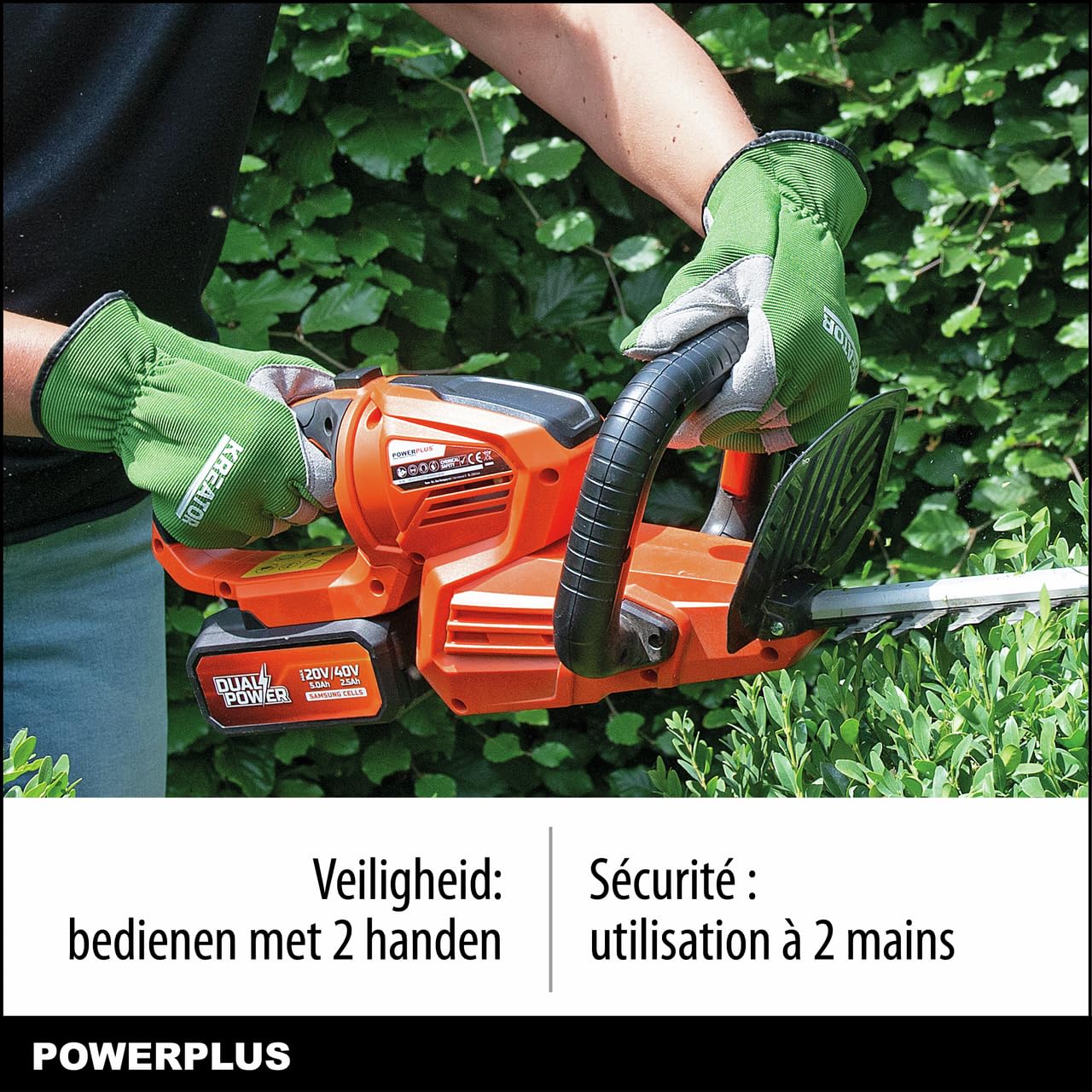 PowerPlus POWDPG7536 POWDPG7536-Cortasetos 40 V 670 mm (Sin Batería)