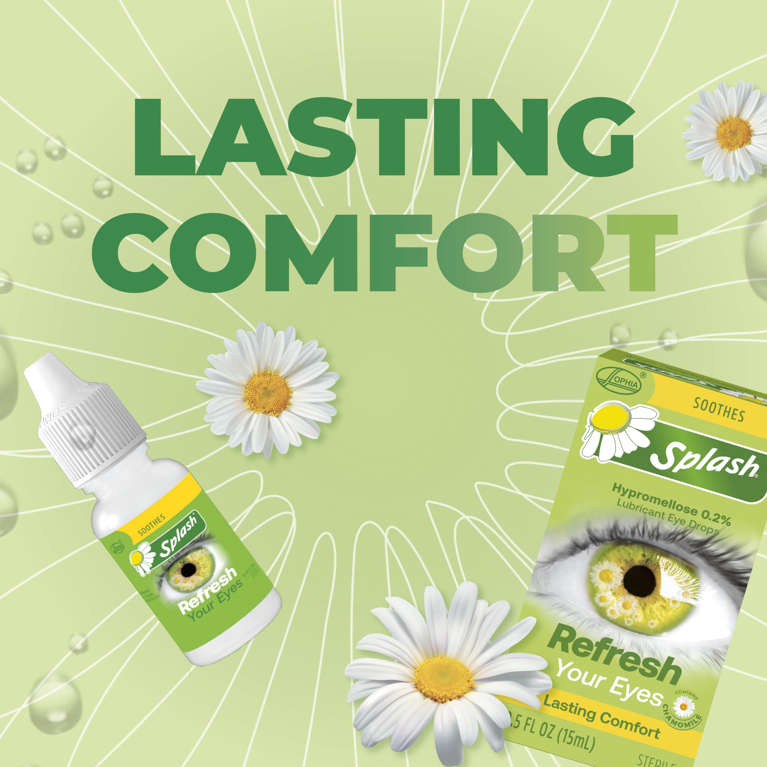 Splash Refresh Soothing Eyes Drops for Tired Eyes, Contains Chamomile, Daily Use 0.5 Fl Oz Bottle (Pack of 1) — Amazon image 9