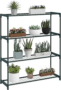 Supporto Per Pomodori A 3 Livelli Outsunny - Griglia In Acciaio E PP Per Piante Rampicanti, Verde