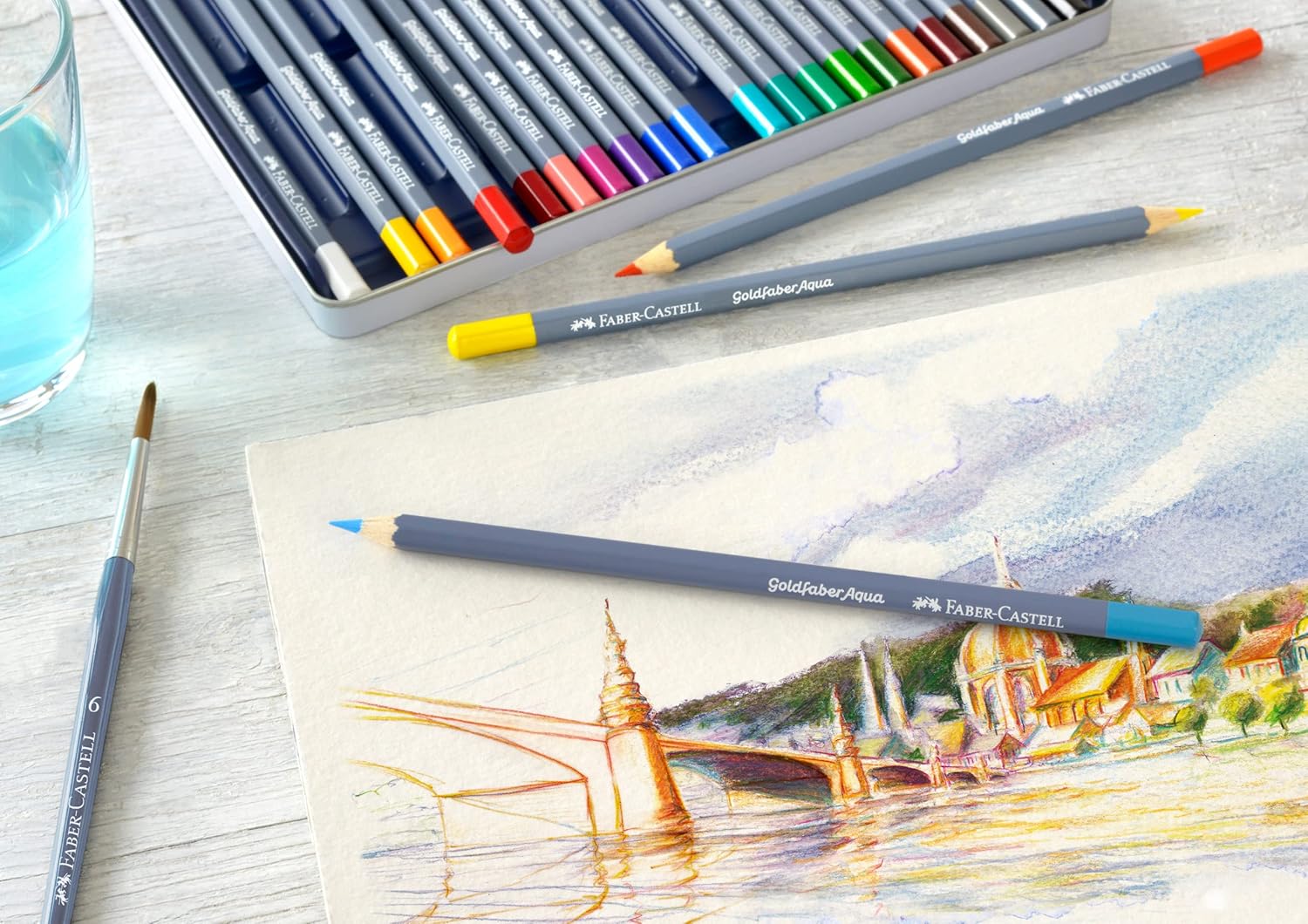 Faber-Castell Creative Studio Goldfaber Watercolor Pencils (36 Count)