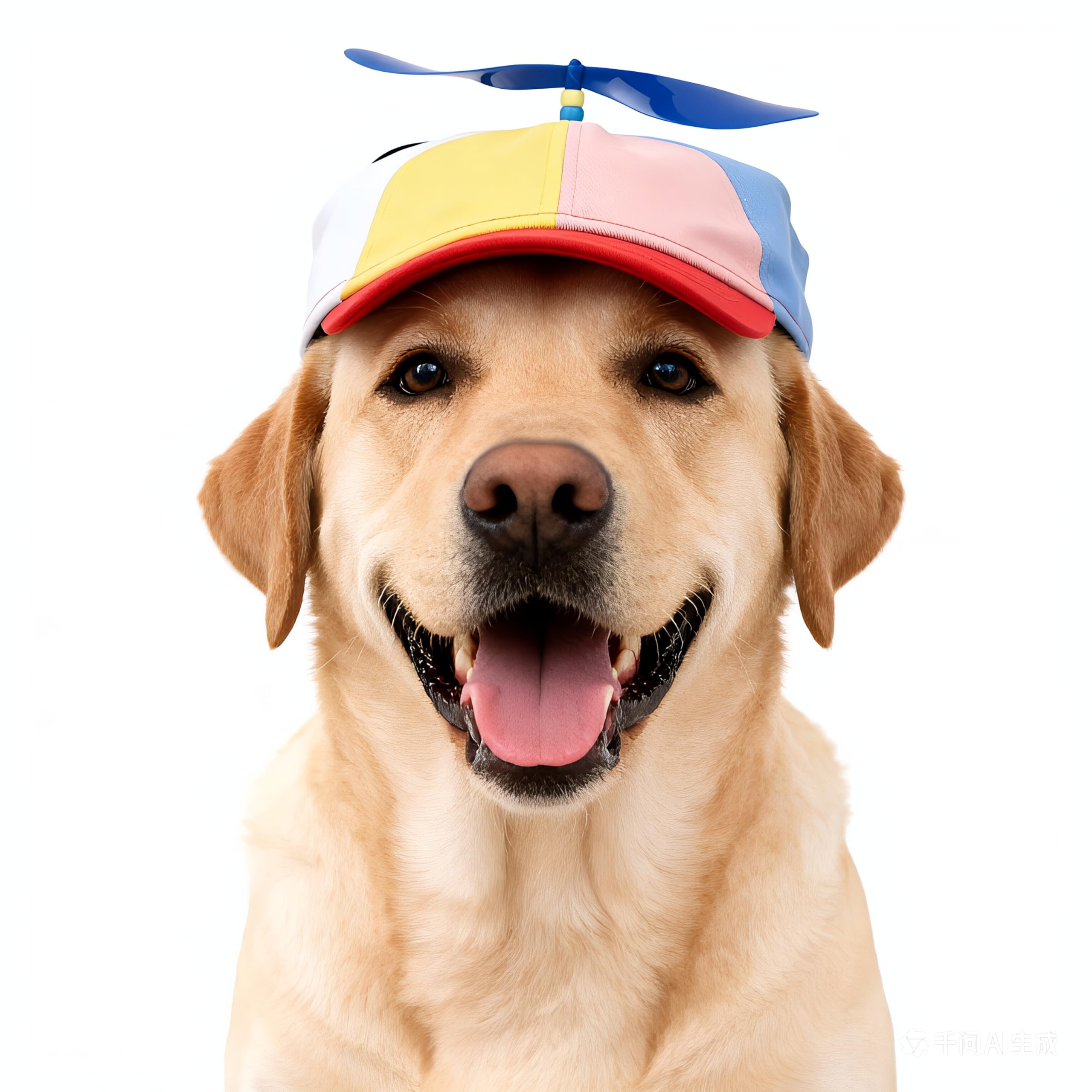 Ifnov Propeller Pet Hats, Funny Helicopter Adjustment Green Hats for Dog and Cat L — view 2