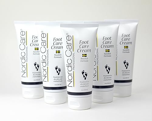 Miniatura 6 de Nordic Care Crema para el cuidado de pies, 6 onzas. Loción para pies agrietados y secos  Para pies secos, talones agrietados y eliminación de callos