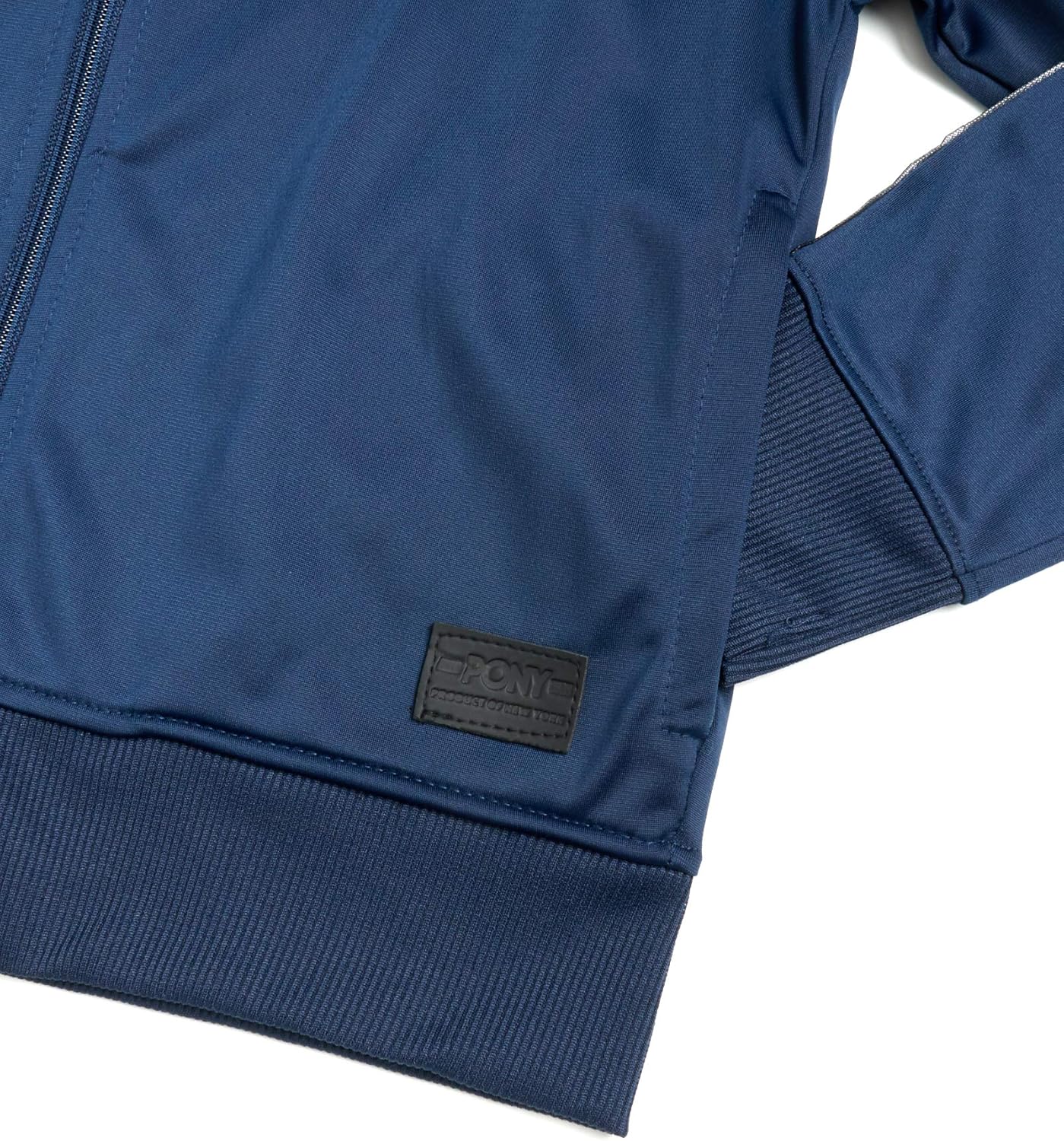 Pony Boy's Activewear Tracksuit Set - Zip-Up Performance Sweatshirt Jacket and Track Sweatpants, Size 10/12, Navy: Clothing, Shoes & Jewelry