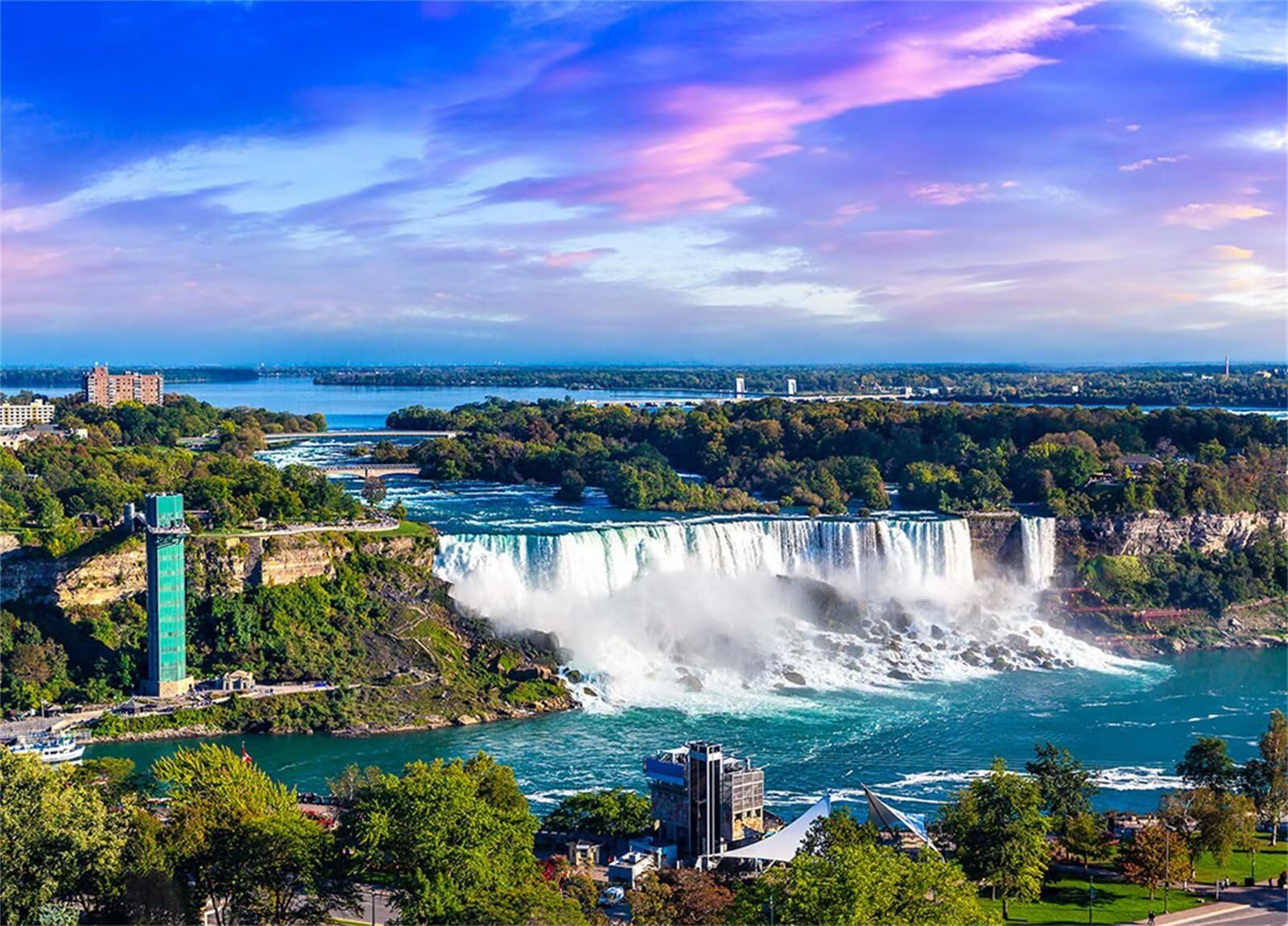 Krajobraz Rzeki Wodospady Puzzle 700 sztuk,Puzzle DIY Dorosłych,Klasyczne Puzzle Dla Dorosłych Kreatywna Rozrywka, Trudne Gry