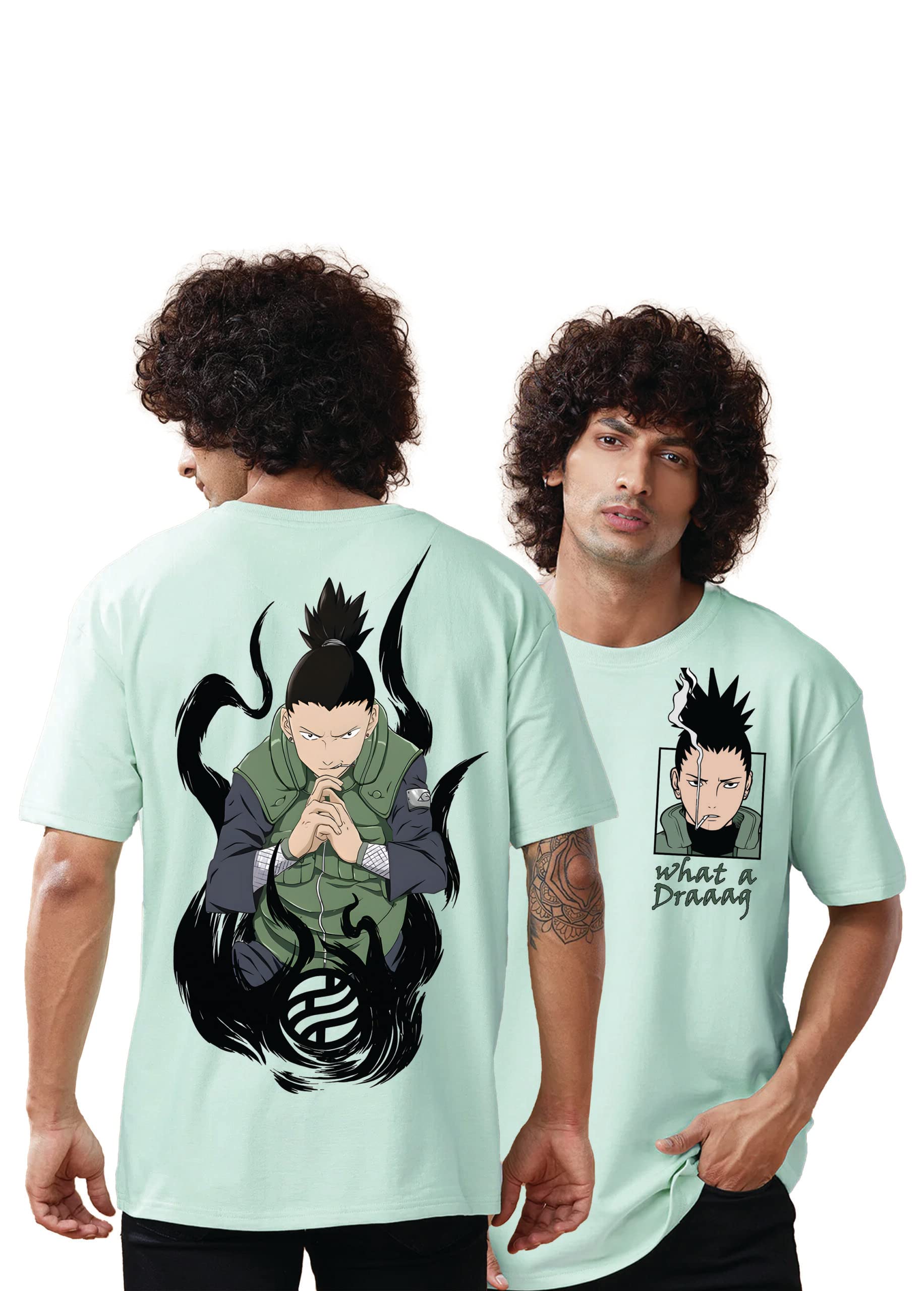 crazymonkAnime Oversized T-Shirt - Mint, M