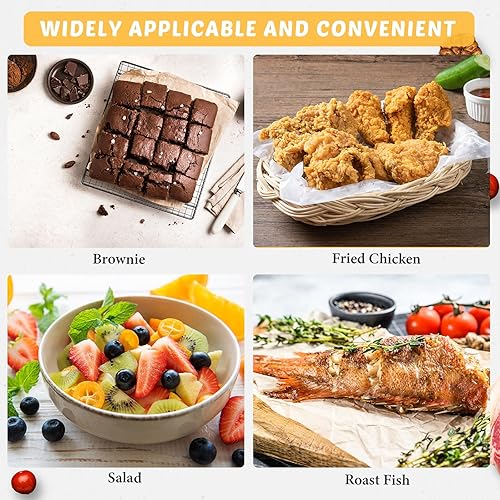 Miniatura 6 de 6 piezas de 14.57 x 9.84 pulgadas cubierta de media hoja de plástico PP para bandeja de aluminio bandeja de hornear utensilios para hornear bandeja