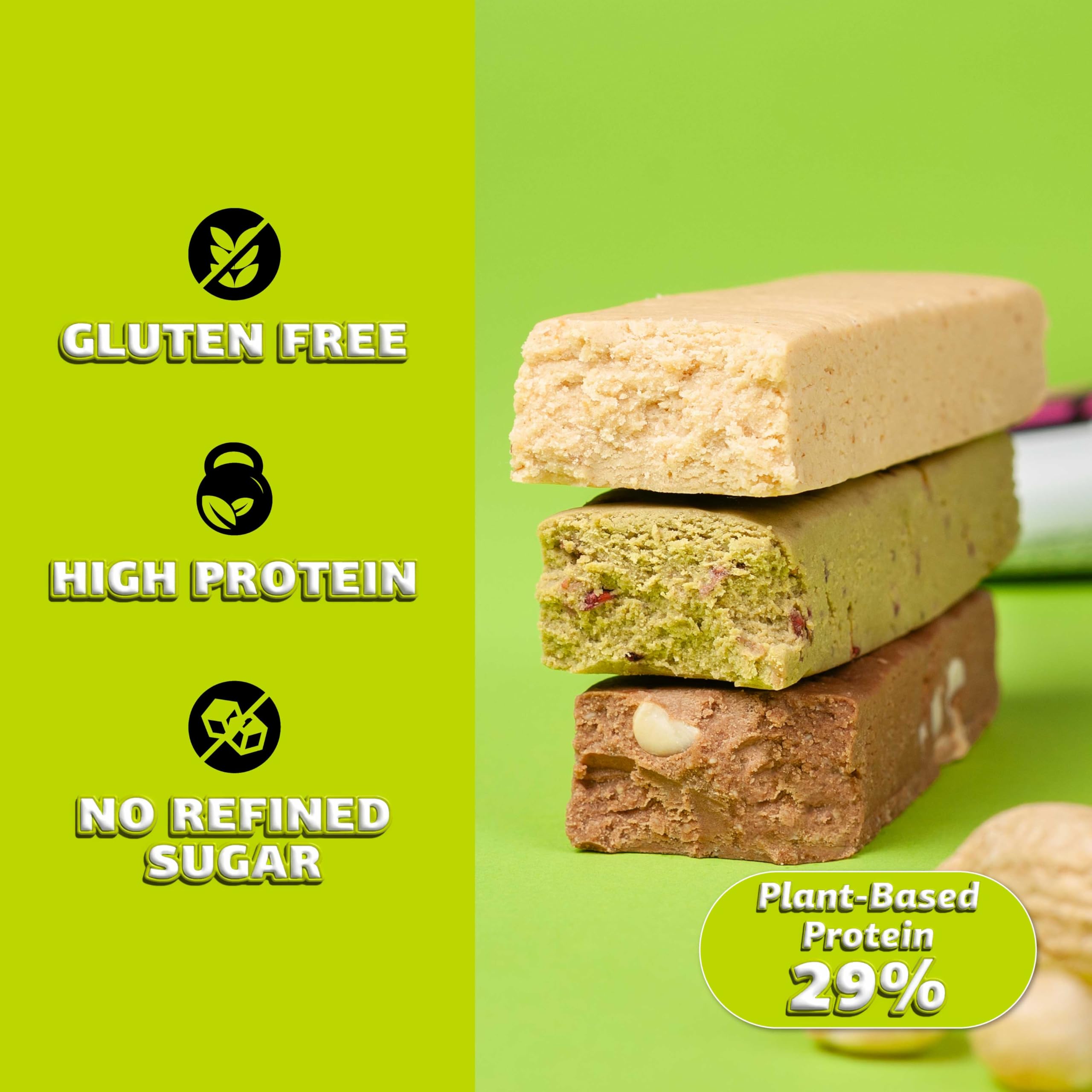 FIZI Protein Bar – Pack Variado 10 x 45 g – Barritas Proteicas con Proteína Vegana, Mínimo 11 g por Porción – Sin Gluten, Lactosa y Azúcar Añadido – Snack Proteico Surtido – Pack de Degustación