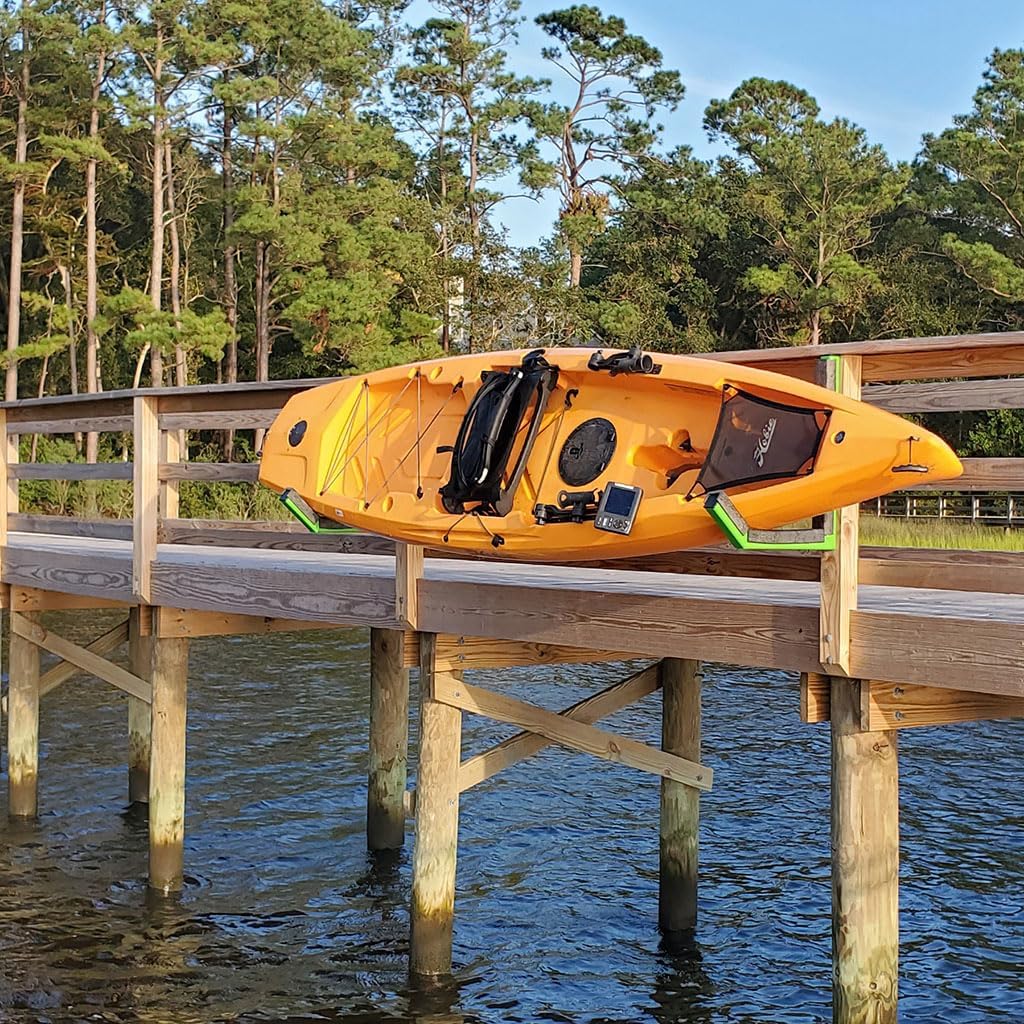 Kurl Kayak Racks for Garage, Wall Mount TIG-Welded Thick-Walled Aluminum