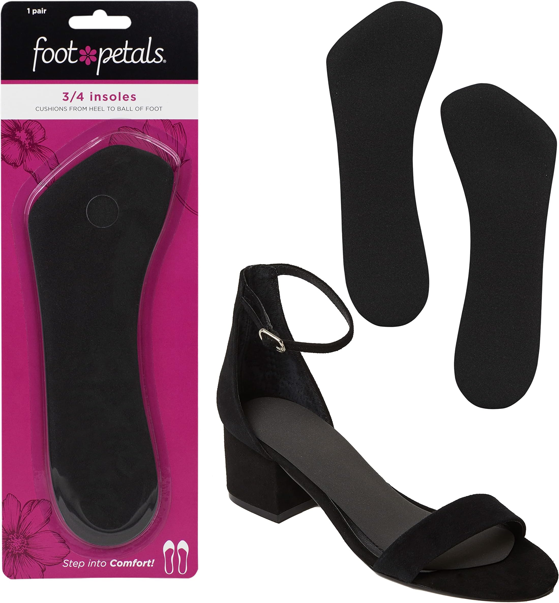Foot Petals Fancy Feet Women's 3/4 Insole