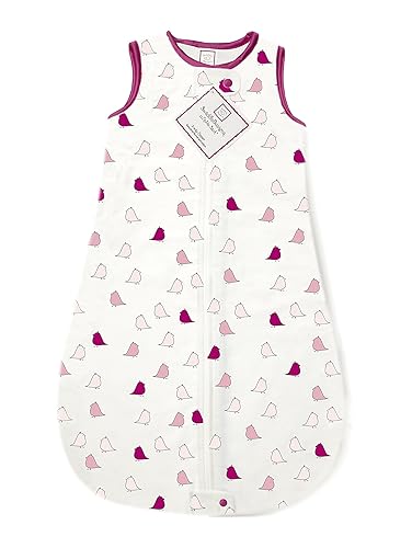 Miniatura 5 de SwaddleDesigns Saco de dormir de algodón con cremallera de 2 vías, fabricado en Estados Unidos, franela de algodón de alta calidad, color azul