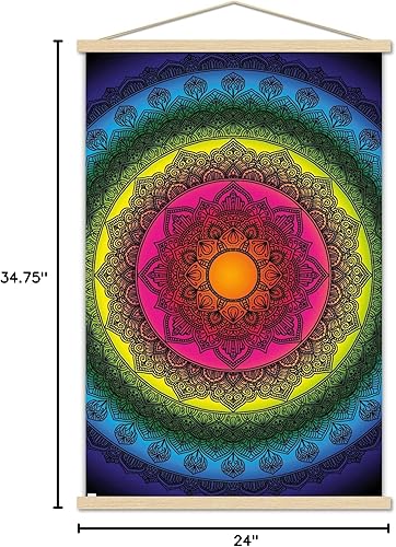 Miniatura 7 de Trends International Delyth Angharad - Rainbow Mandalas Wall Poster with Magnetic Frame