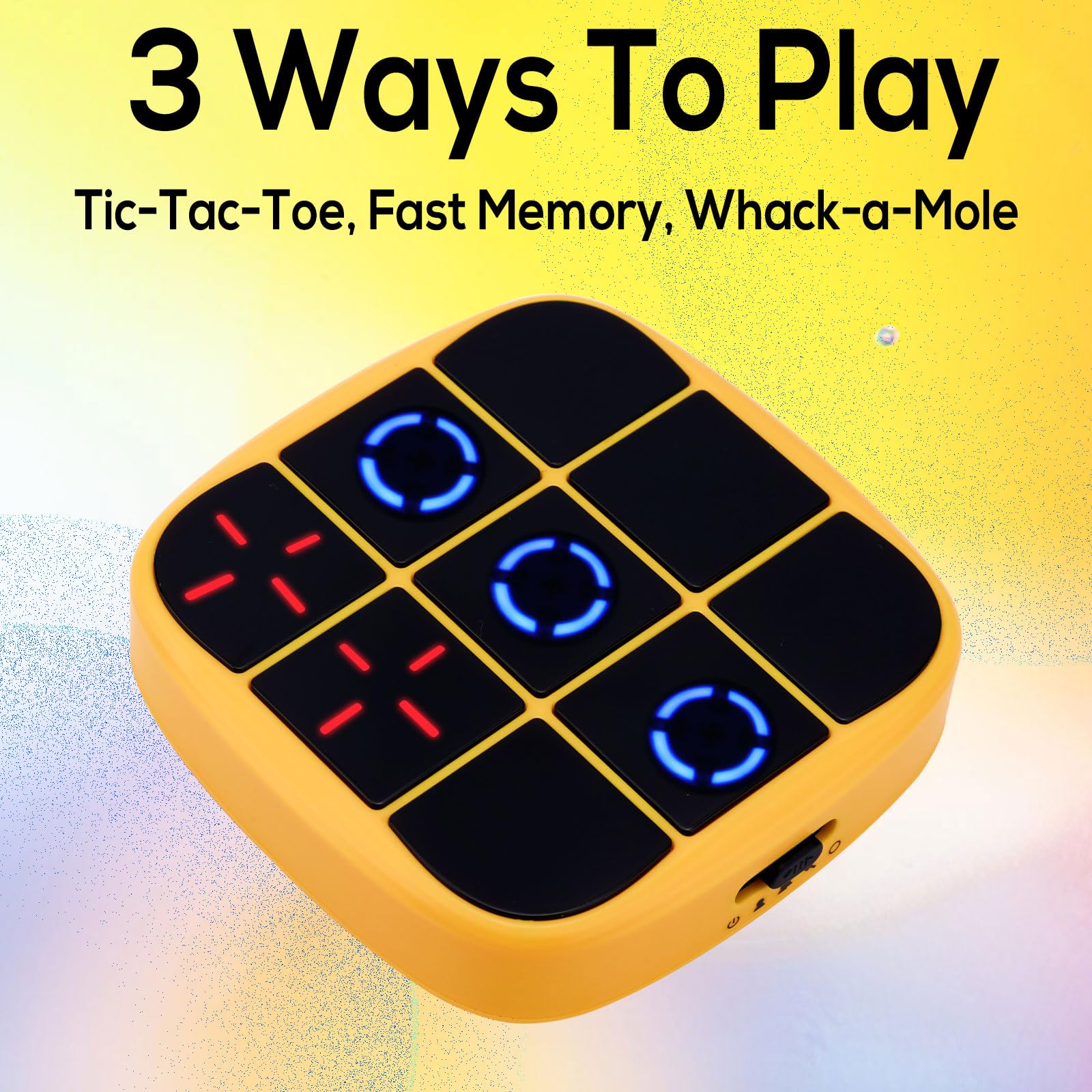 OBEST Tris Elettronico 5 In 1: Gioco Da Tavolo Portatile Con Memoria E Puzzle, Ricaricabile, Per Bambini 4-7 Anni, Gioco Interattivo In Viaggio
