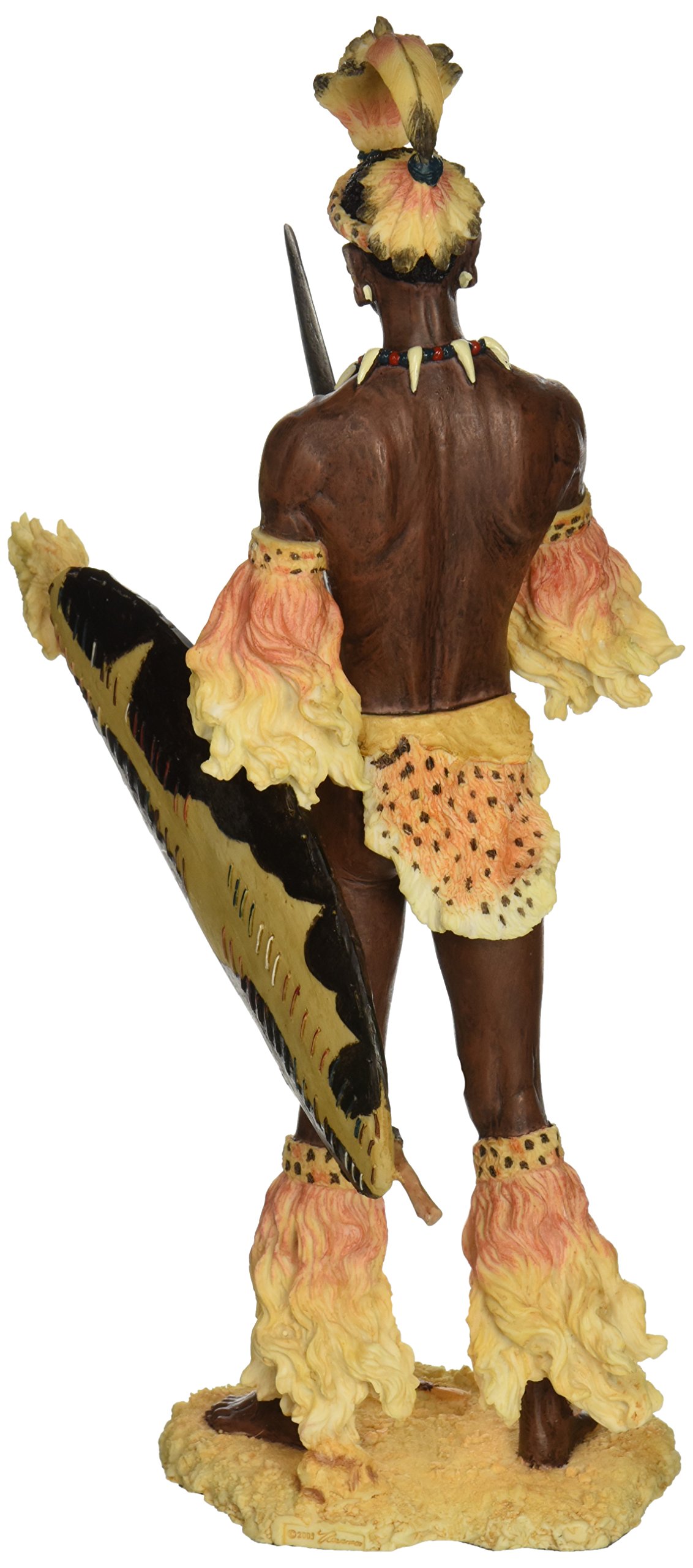 ZULU WARRIOR John Louw 3D アート 当時物 壁掛け 銅板 【公式通販】