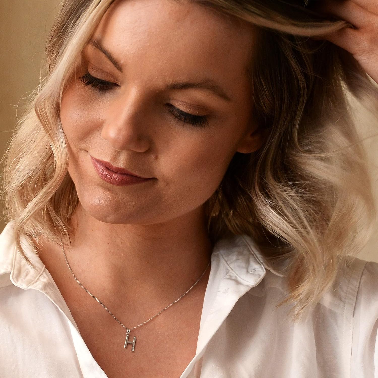 Hot Diamonds DP408 Ladies "H" Micro Pendant image 2