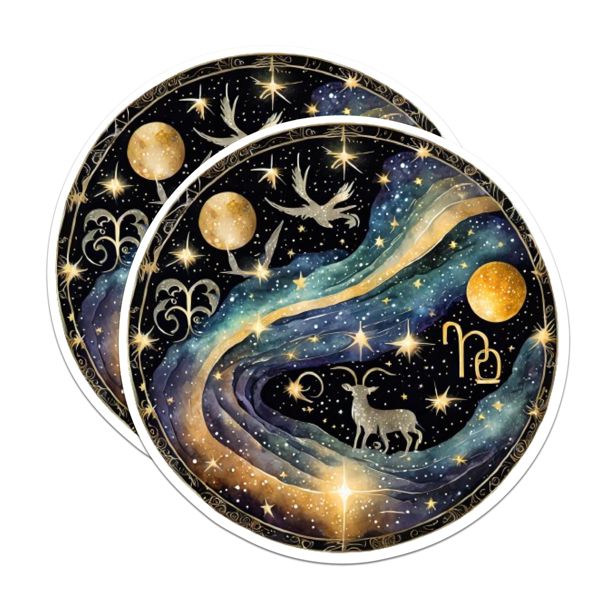 Bliss Monkey Co. (2 Pack) - 5" On Longest Side - Premium Magnet - for Cars, Refrigerators, Toolboxes, Lockers- Made in USA - MAG0724