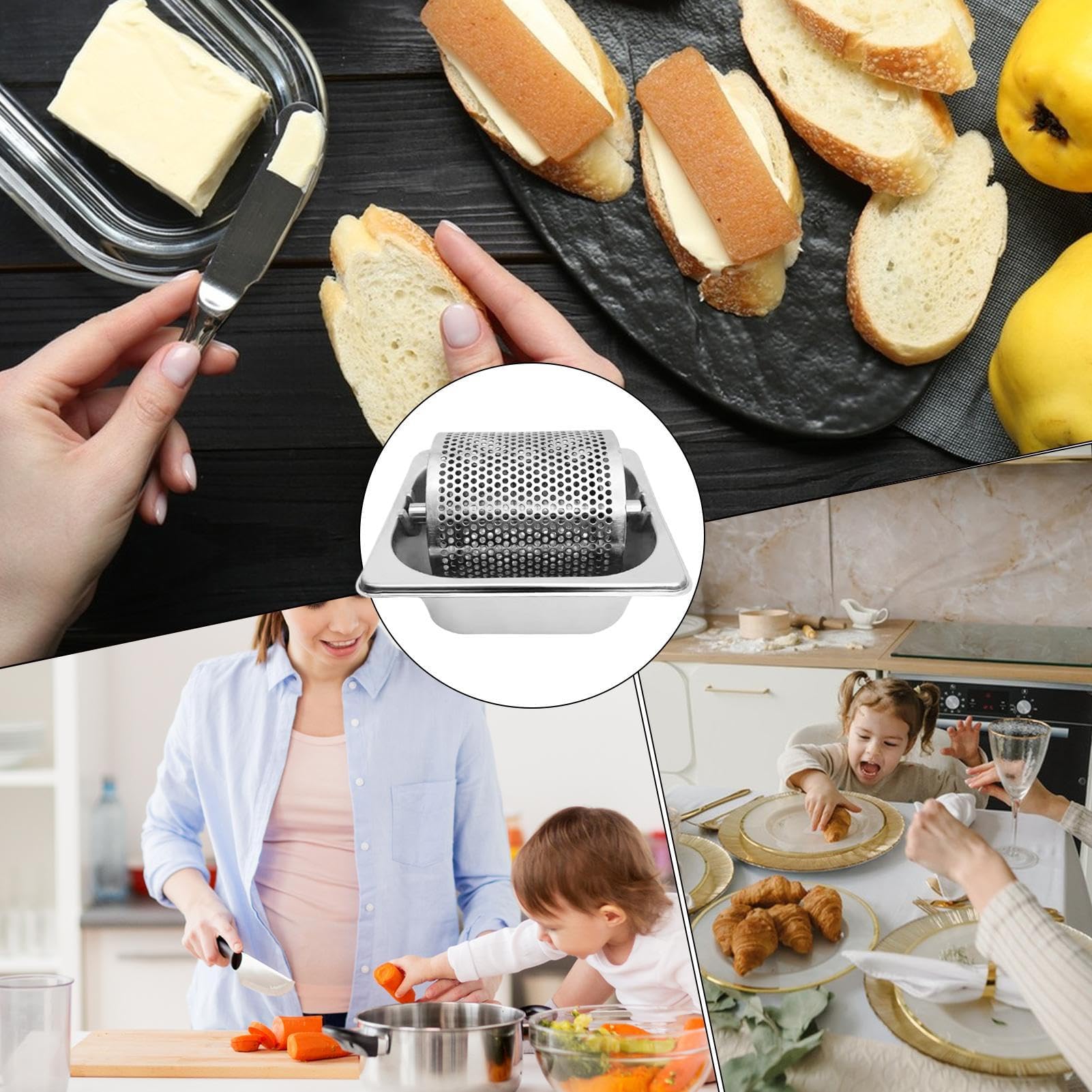 Butterstreuer-Rad – professionelles Butterstreuwerkzeug für Brot und Grillen, Küchenzubehör für Innen- und Außenbereich und Grillabende