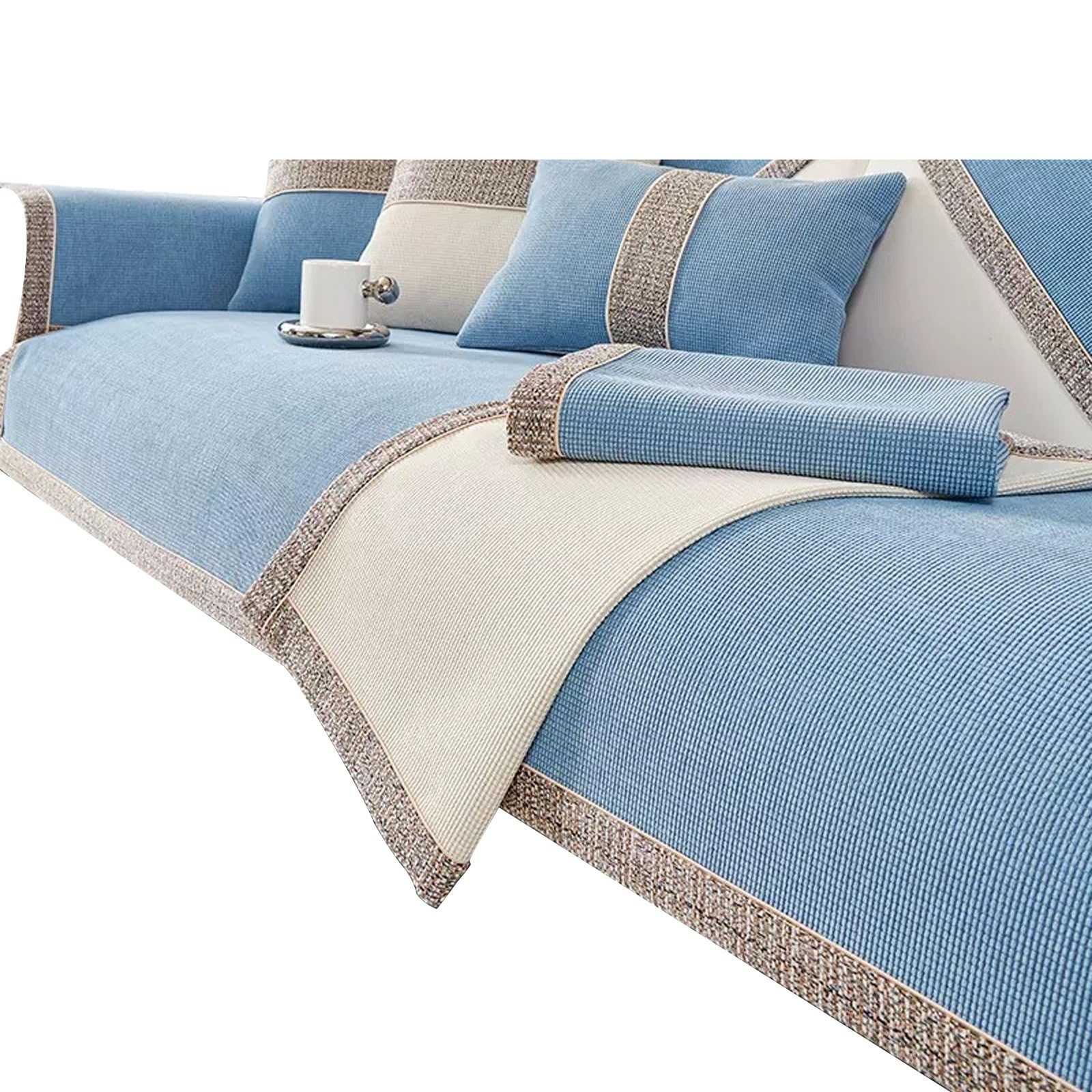 HDOYTXXM Couch Covers Chenilles Sofa Slipcover Ensures Stability and Durability for Family Gatherings and Everyday Use Chenilles Fabric Couch Covers