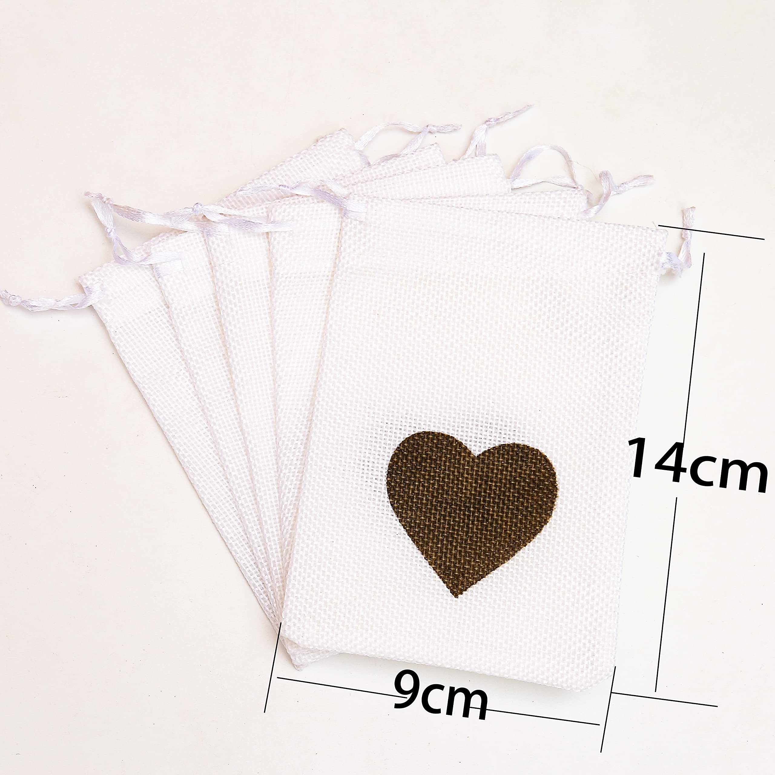 DAHI 25pz Sacchetti Di Cotone Con Coulisse 10x14c Sacchetto Di Stoffa