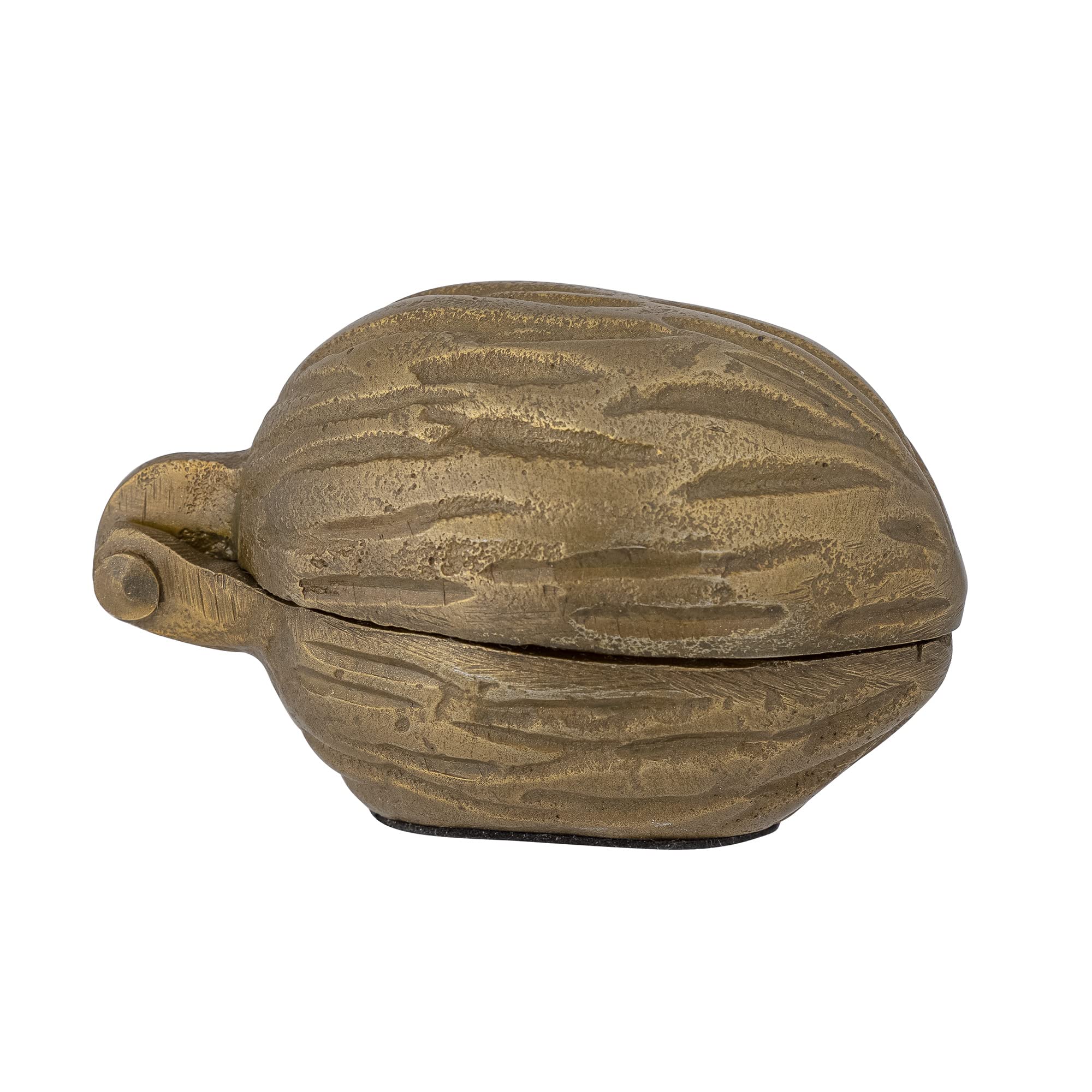 Bloomingville Bex 82053693 Decorative Jar in Brass Aluminium Small Jar with Lid Antique Look for Decoration or Storage Dimensions 9.5 x 5.5 x 6 cm