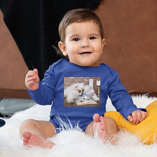 Miniatura 6 de TEEAMORE Body de bebé personalizado Agregue su diseño Imagen Foto Unisex Bebé Manga larga