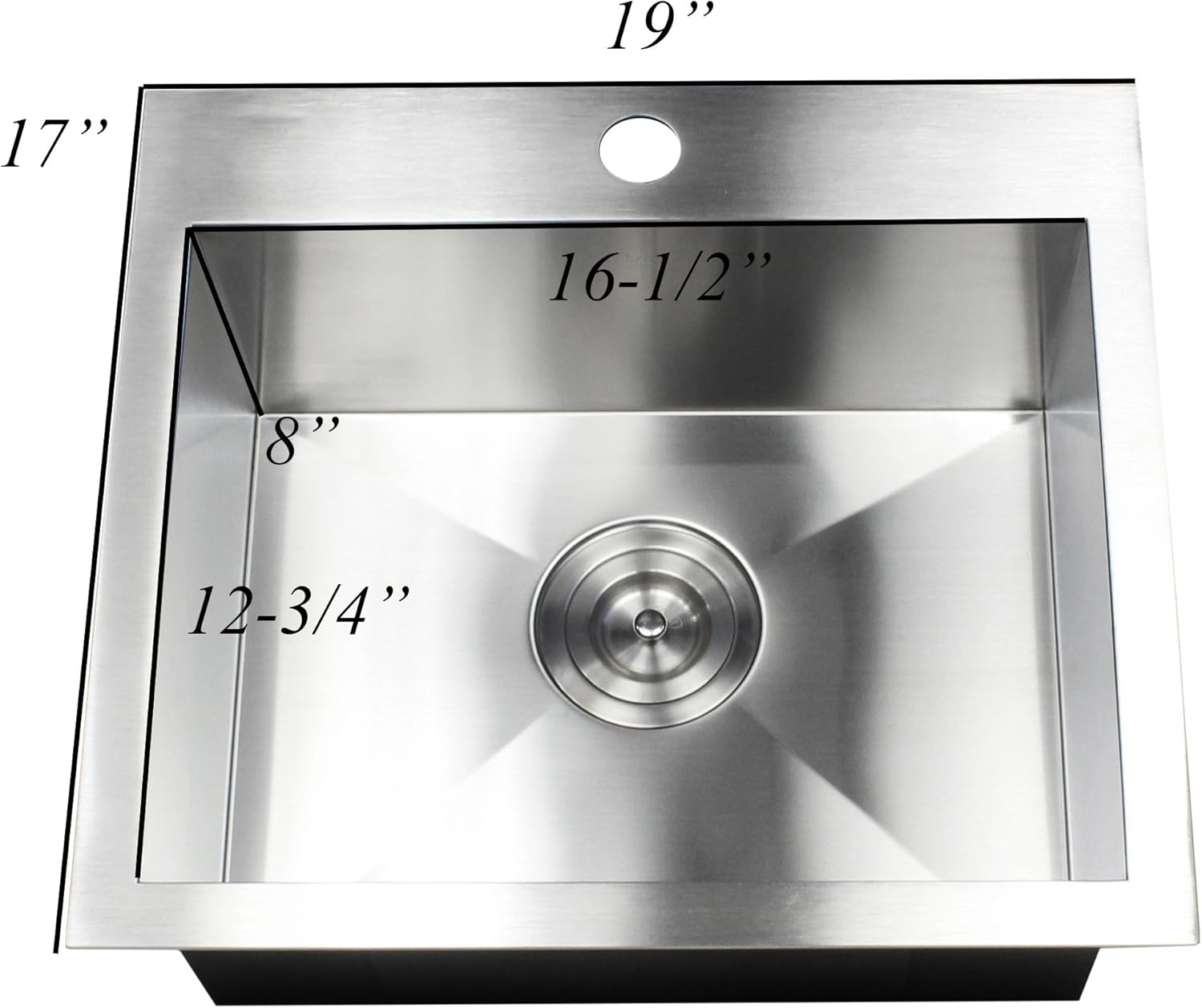 60% оƒƒ Dіѕсоunt 19 Inch Zero Radius Design 16 Gauge Topmount Drop In Over the Counter Large Single Bowl Stainless Steel Kitchen Island Bar Sink Premium Package (19 INCH) KKR-FT1917 🔥 Cаѕhbасk uр tо 70% 19 Inch Zero Radius Design 16 Gauge Topmount Drop In Over the Counter Large Single Bowl Stainless Steel Kitchen Island Bar Sink Premium Package (19 INCH) KKR-FT1917