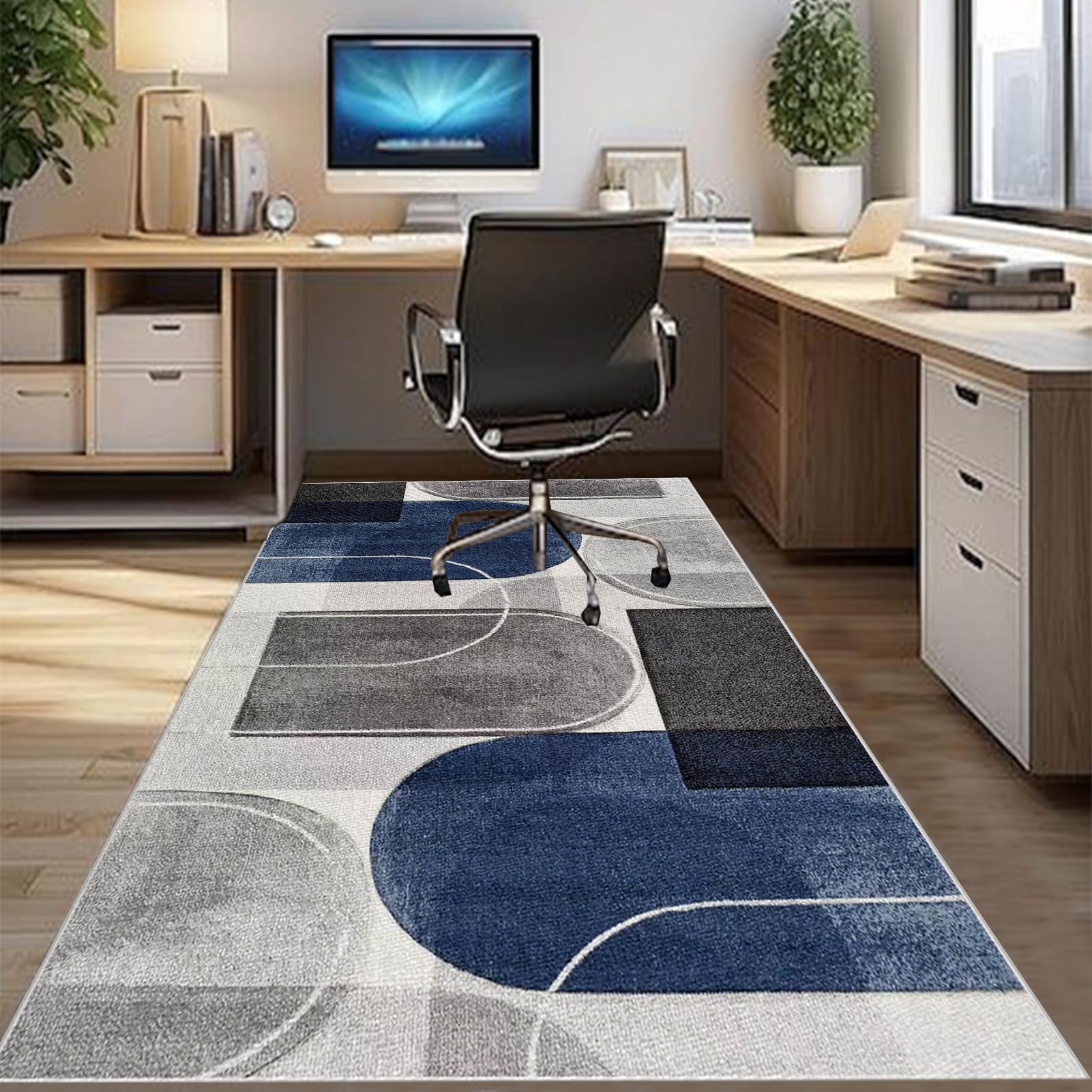 Tappeto per Sedia Ufficio Gaming Protettore del Pavimento, Tappeto Salvapavimento Antiscivolo Protezione Parquet e Pavimenti Duri, Tappeto per Sedia con Ruote per Parquet e Piastrelle 120 x 160 cm