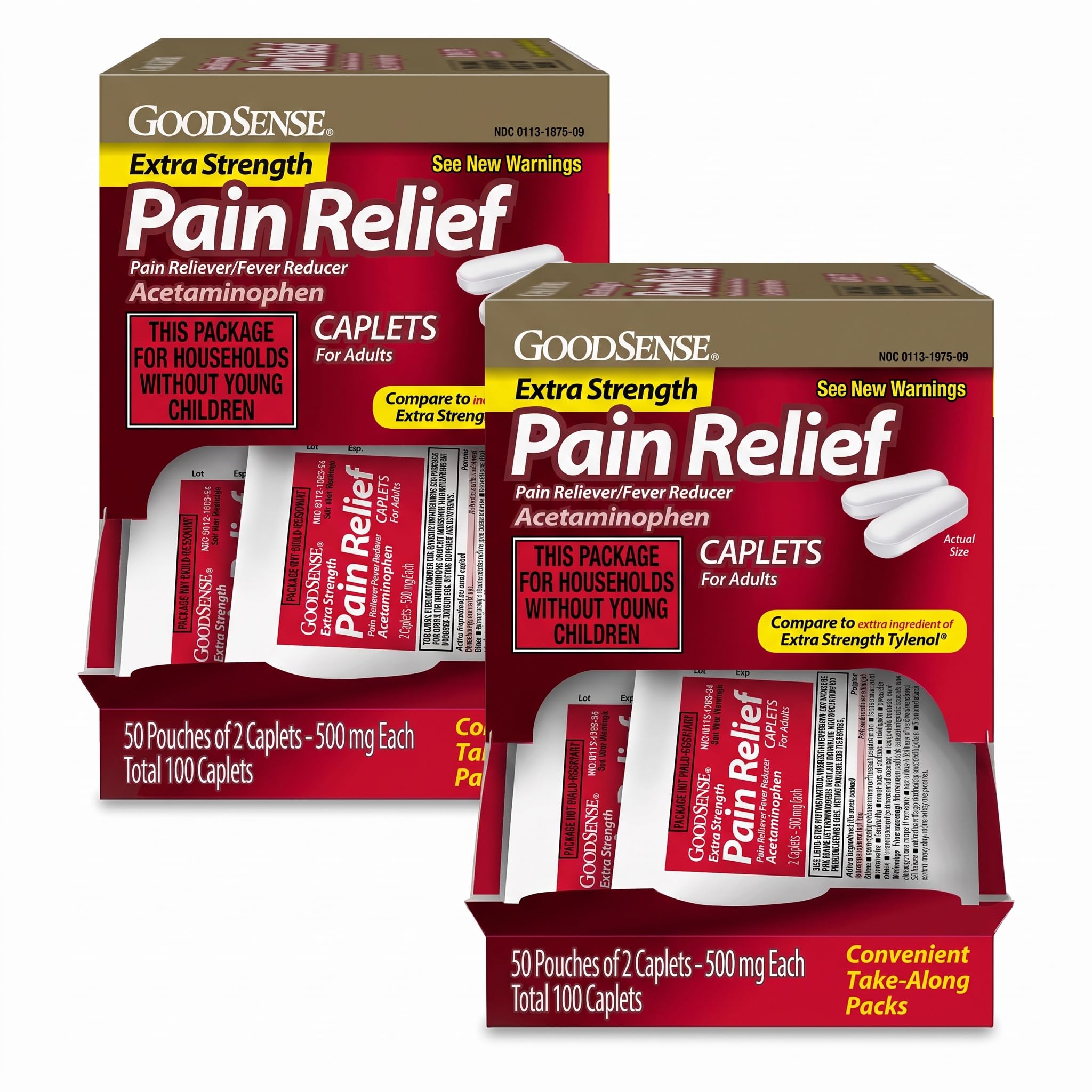 GoodSense Extra Strength Acetaminophen 500 mg, 100 Caplets — Amazon image 8