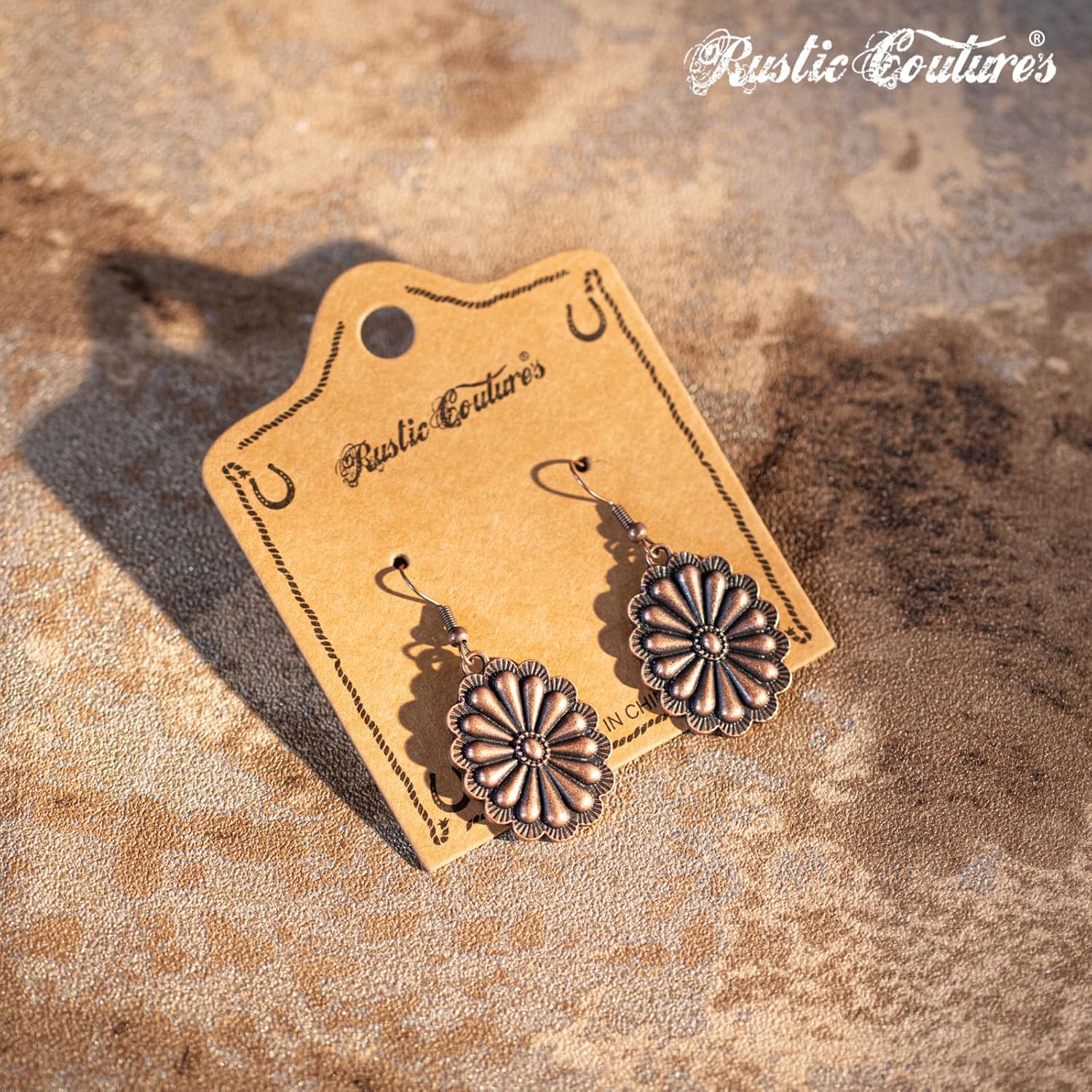 Rustic Couture's Western Earrings for Women Cowgirl Country Concho Dangling Western Statement Jewelry - Image 4