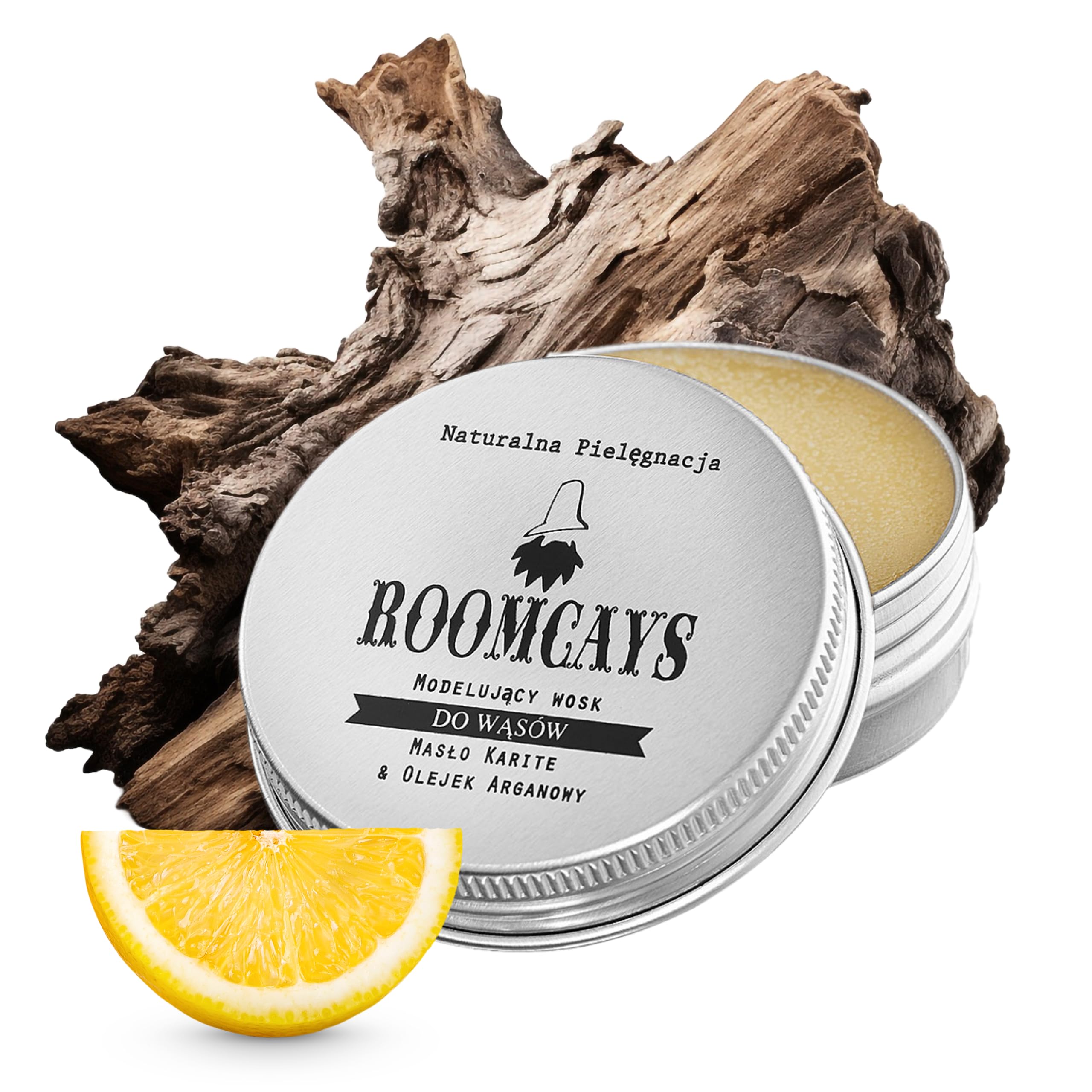 Wosk do brody, naturalny olej arganowy i wosk pszczeli w aluminiowej puszce