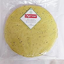 MARWAR Moong Dal Special (Rajasthani Flavor, High Spicy, Handmade), 1Kg Zipper Pack, Size: 9 Inches, Contains 22-24 Papads, Fresh