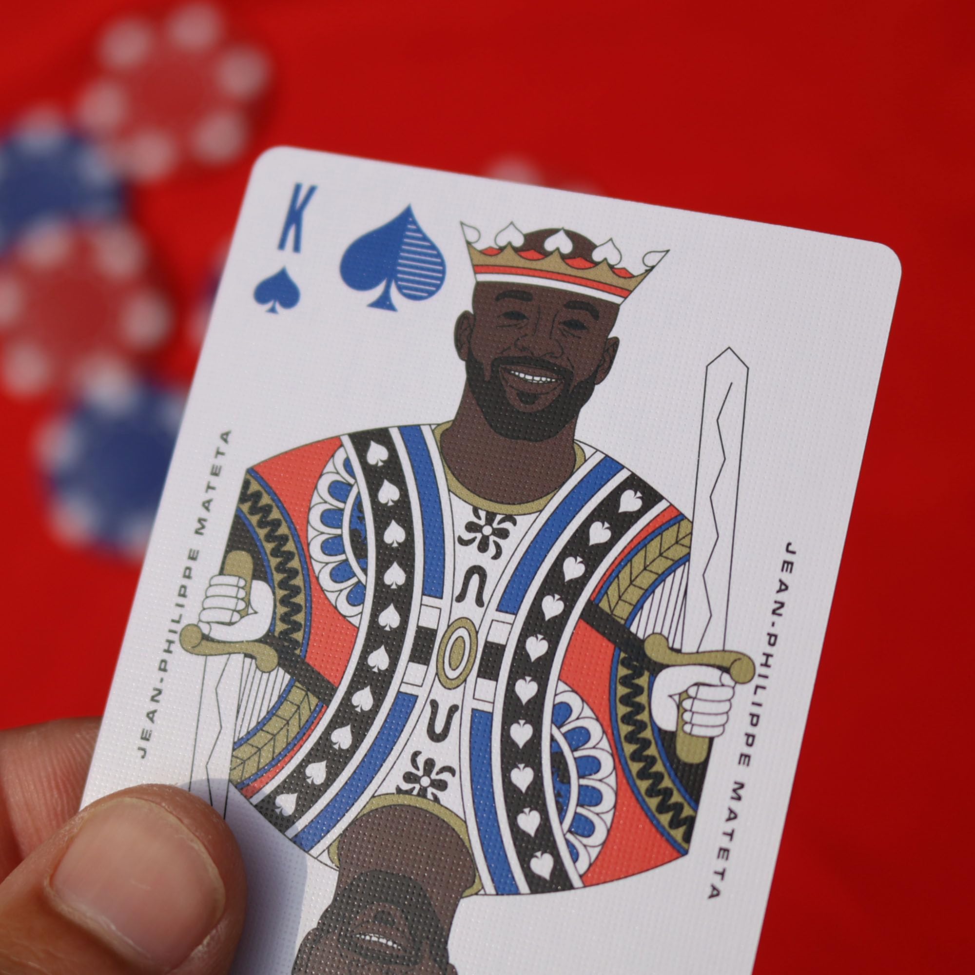 Boot & Ball Crystal Palace Playing Cards, Red and Blue, 8.8 cm x 6.3 cm - Image 3
