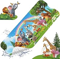 Vista 9 de XIYUNTE Tapete de Baño para Bebé para Tina Antideslizante Tapete de Baño para Niños - 40''x16'' Extra Largo Tapete de Bañera de Dibujos Animados