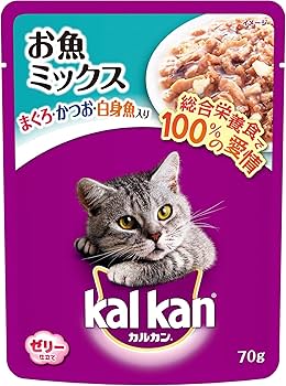 Amazon.co.jp: カルカン パウチ 1歳から 70g×16袋 お魚ミックス まぐろ